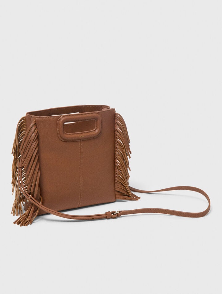 Grained leather M bag