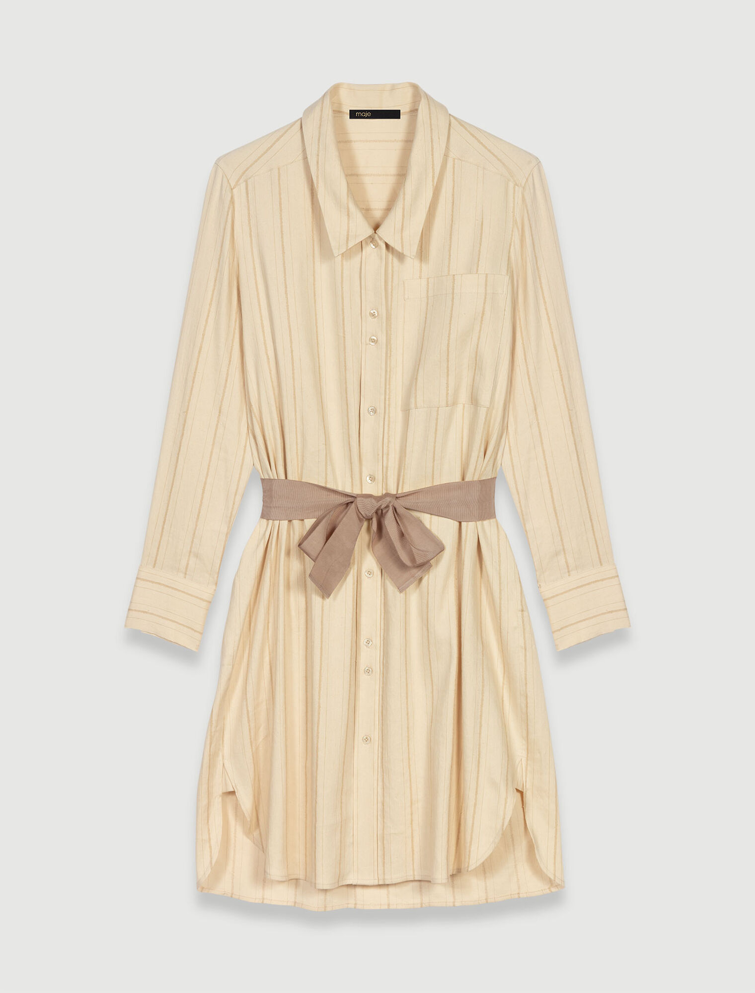 Shirt-effect dress