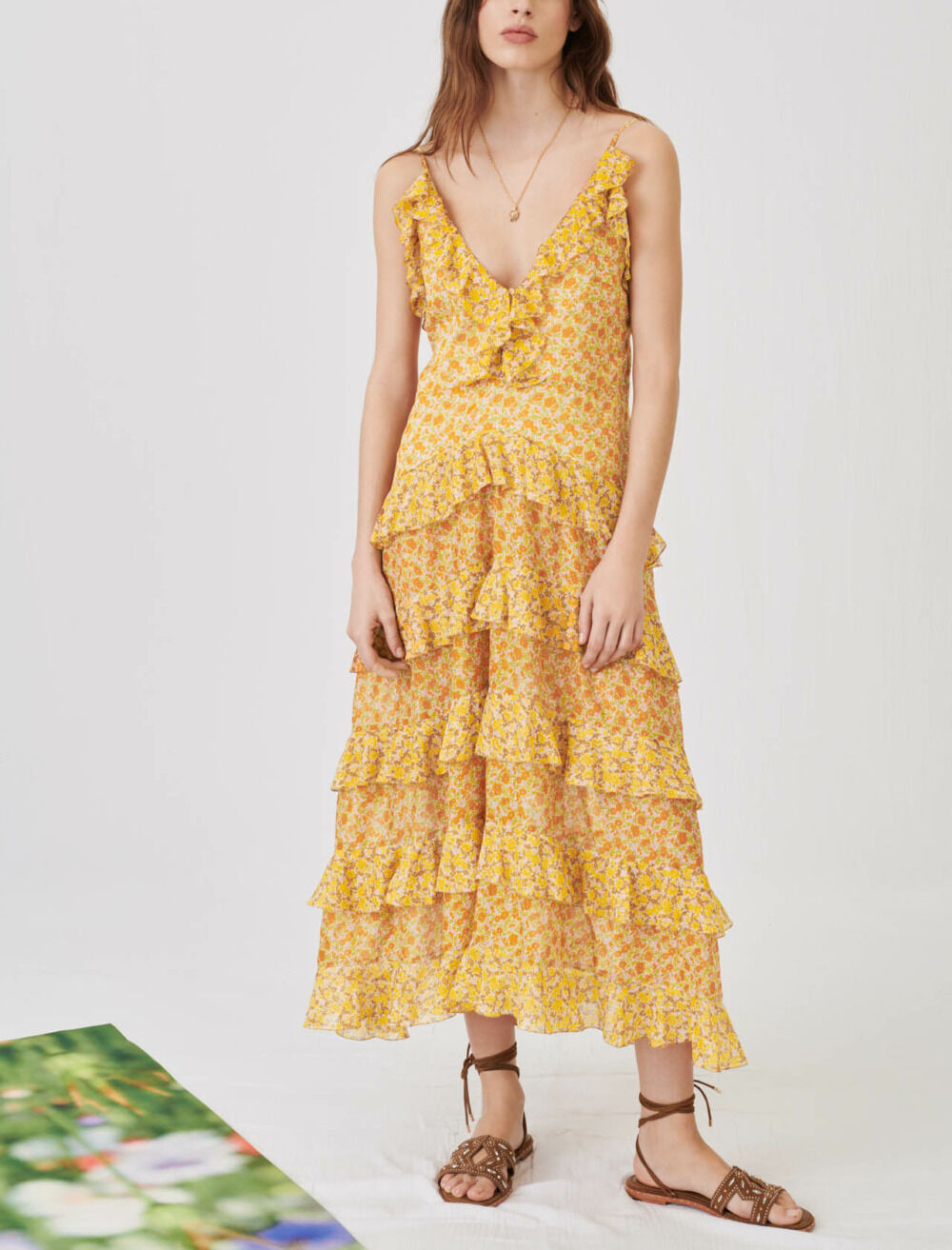 Voile maxi dress on sale