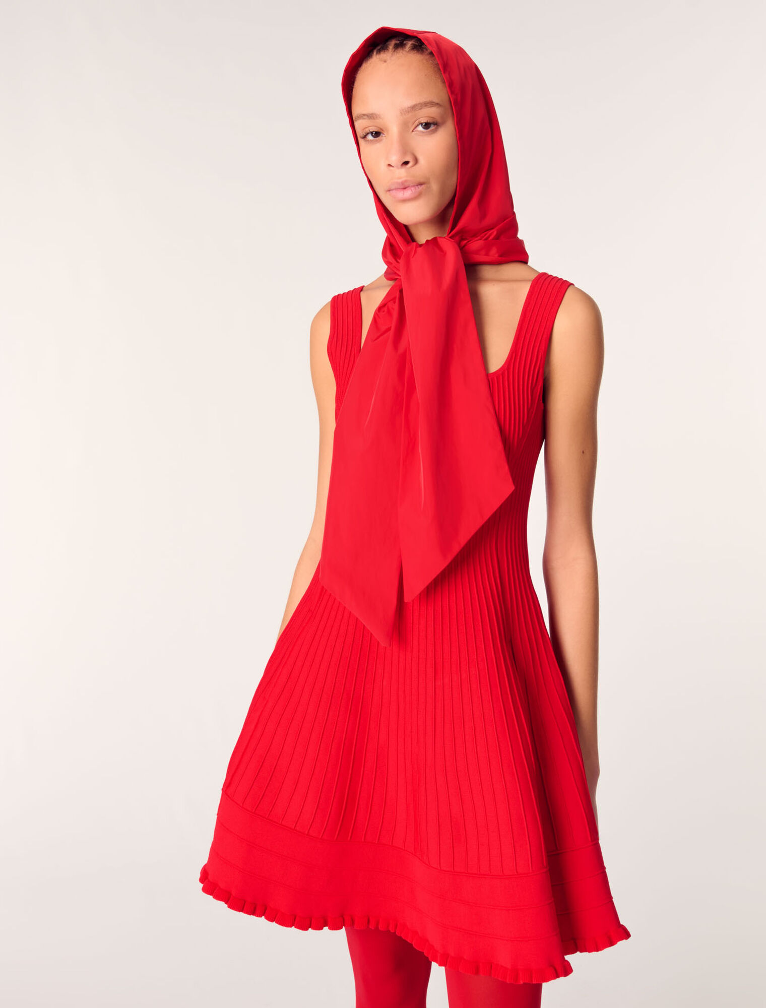 Mini knit dress