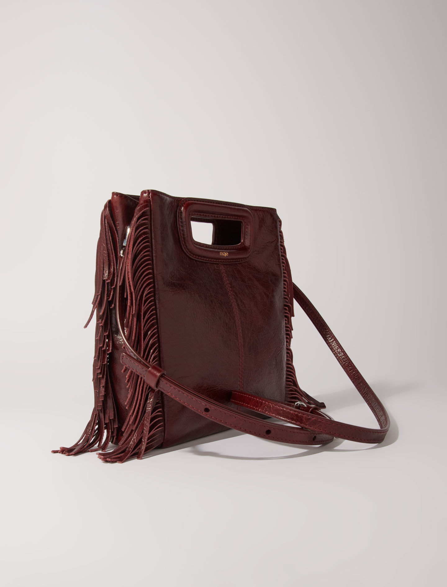 ☆MUCENT☆ Western Crackle Leather Shoulder Bag Unisex MUSINSA公式 | MUCENT Western Crackle Wrinkle Leather