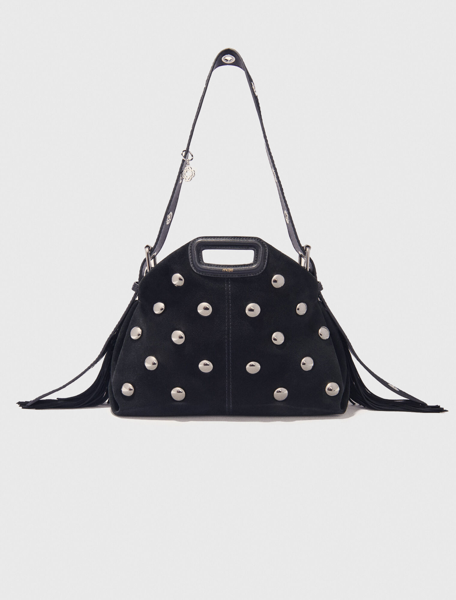 Miss M suede studded bag