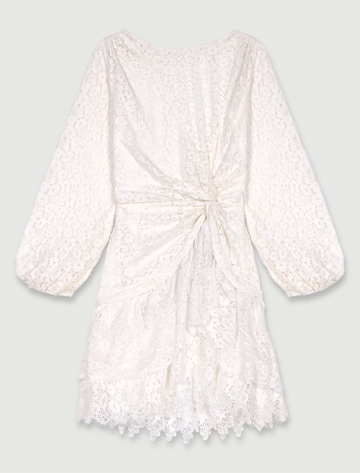 Draped lace dress