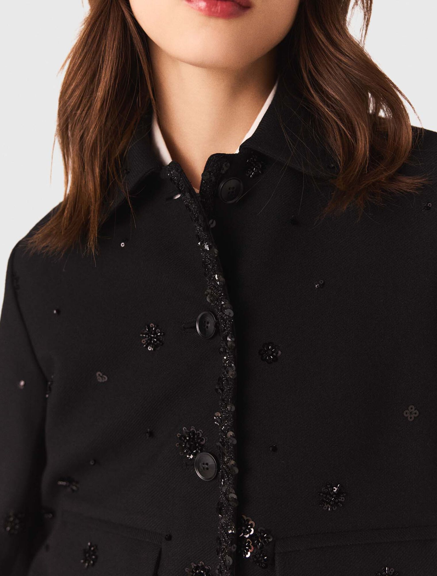 Short embroidered jacket