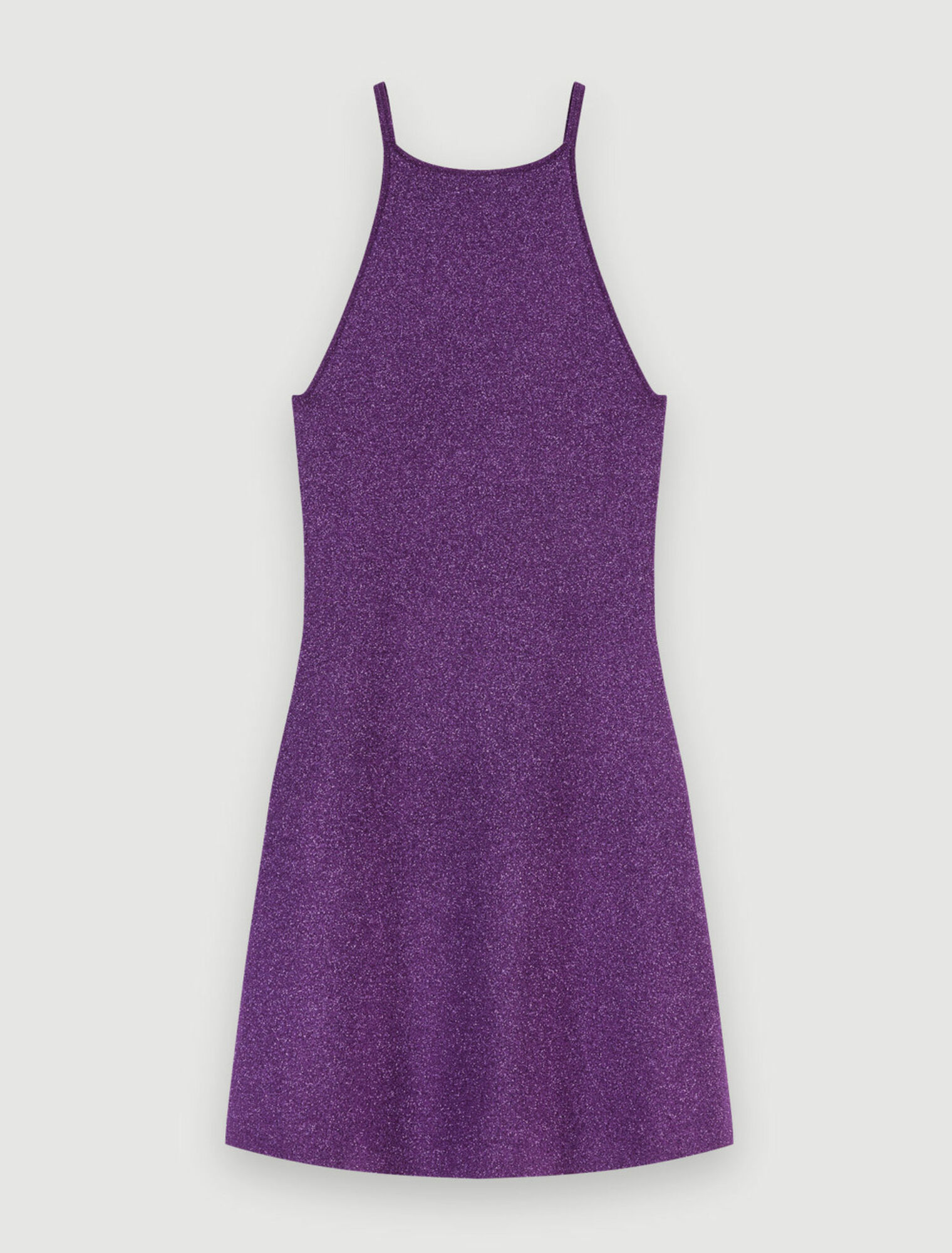 Metallic mesh short dress