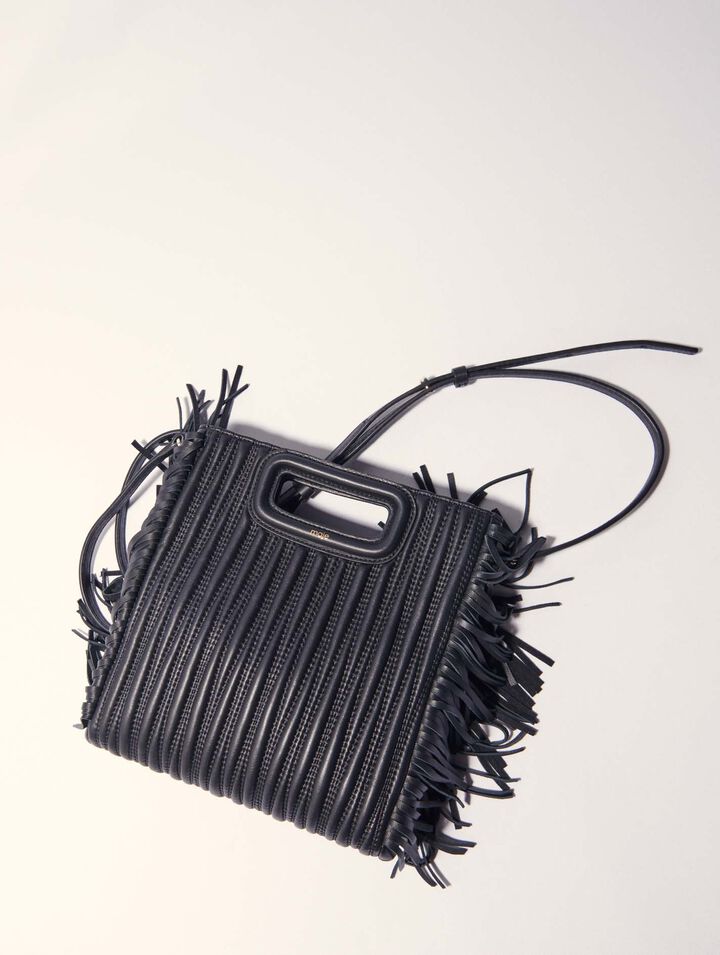 Quilted leather M bag