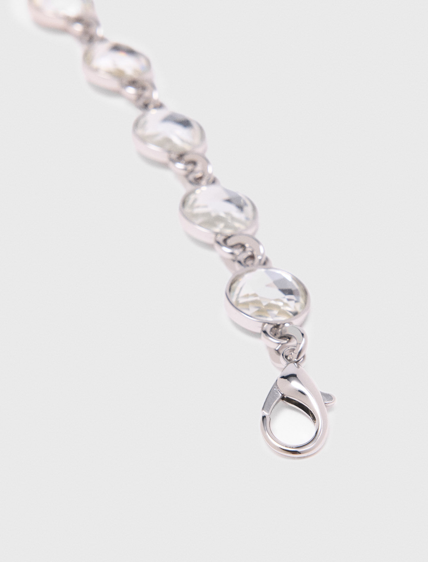 アクセサリー me0828 25000 Rhinestone chain belt Black / Gray For Women | Maje