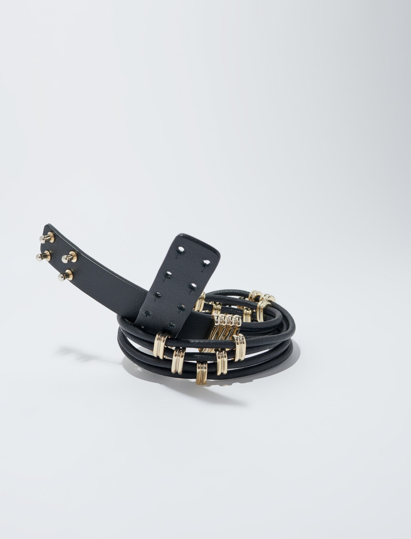 [MONOHA] / ☆ 25SS Ribbon leather belt / black Maje_MFACE00374-2517_F_1.jpg