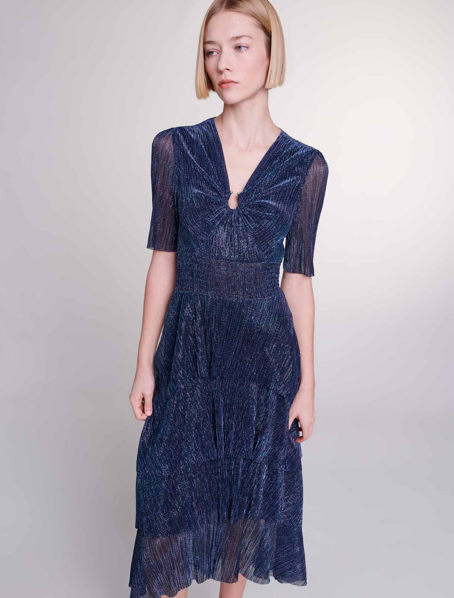 Ruffled maxi dress