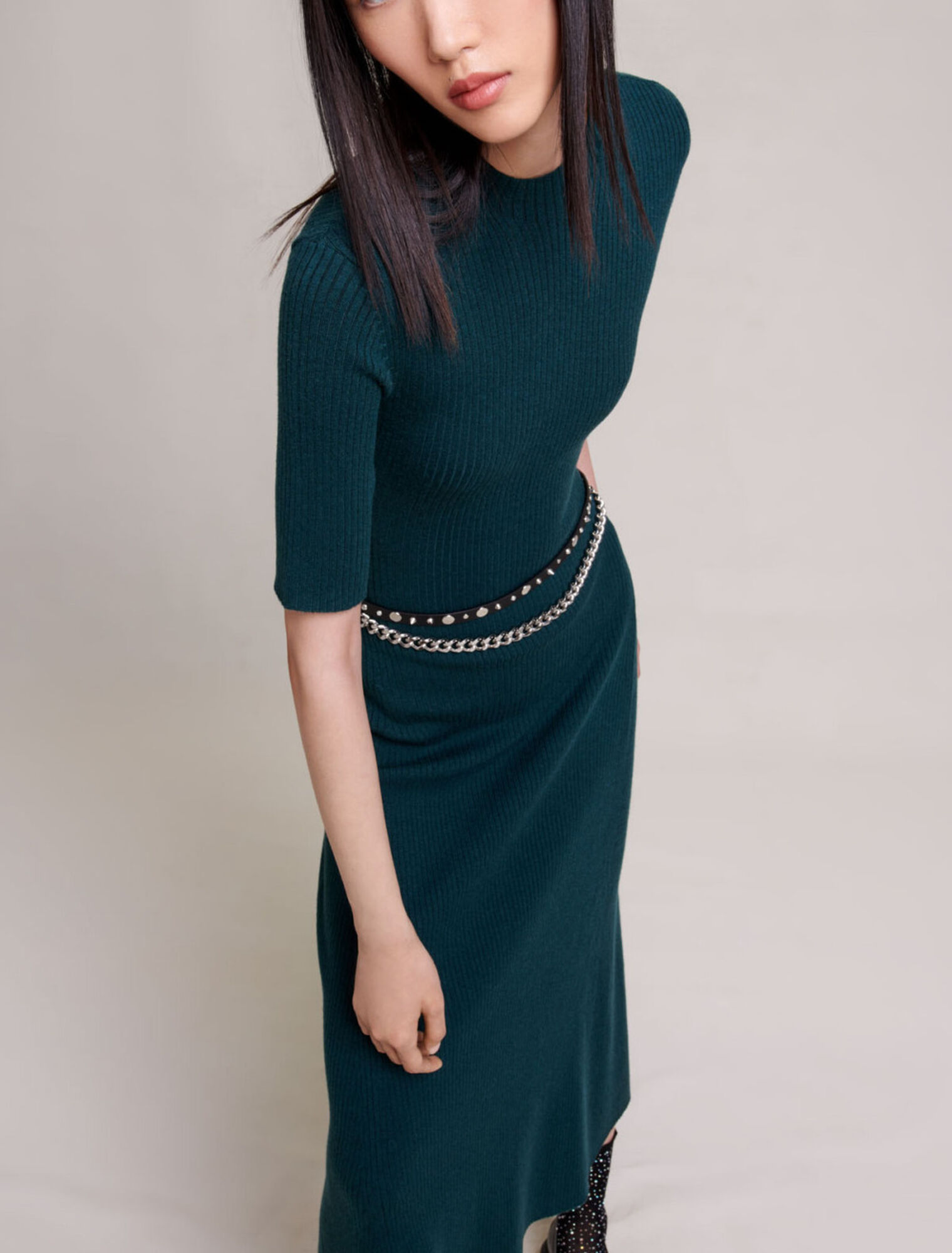 Knit maxi dress