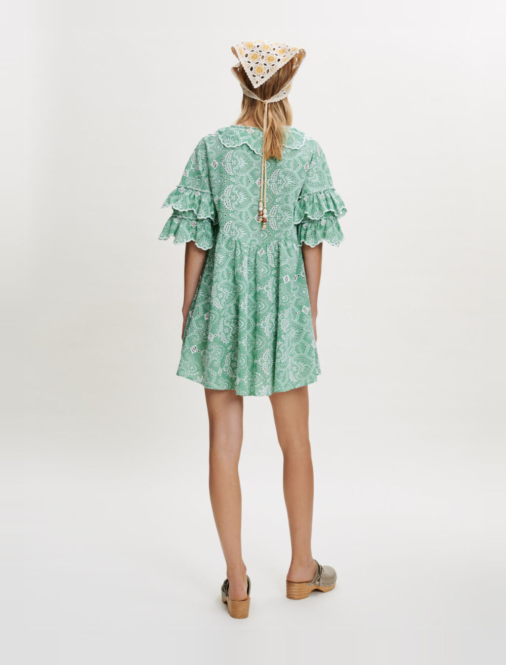 Embroidered cotton dress