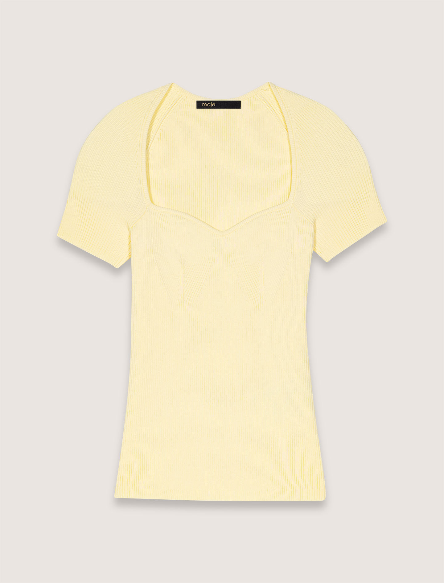 ANDREĀDAMO ribbed-knit Corset Top | Black | FARFETCH