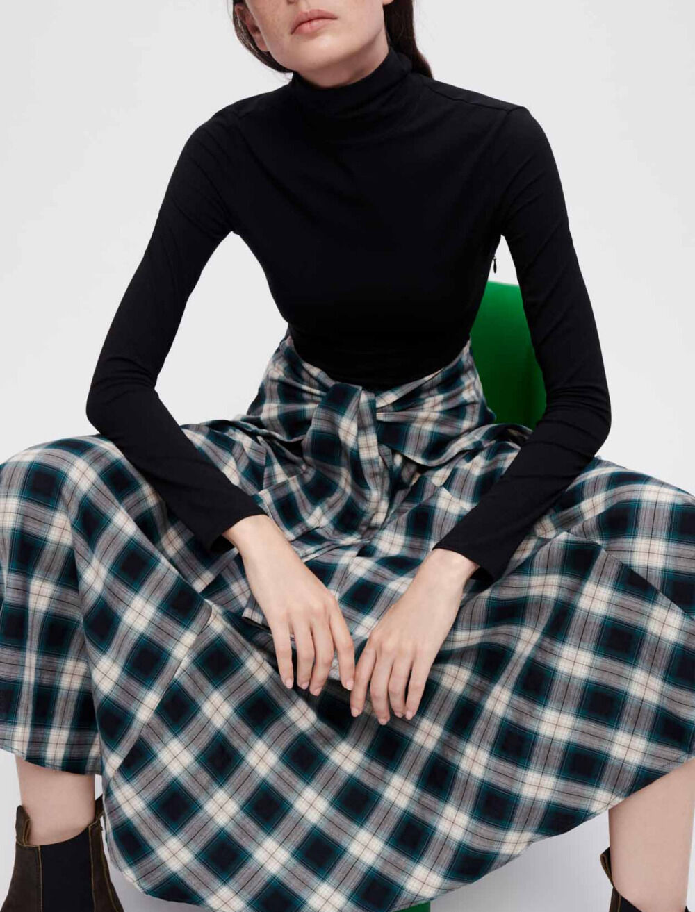 Maje plaid dress cheap
