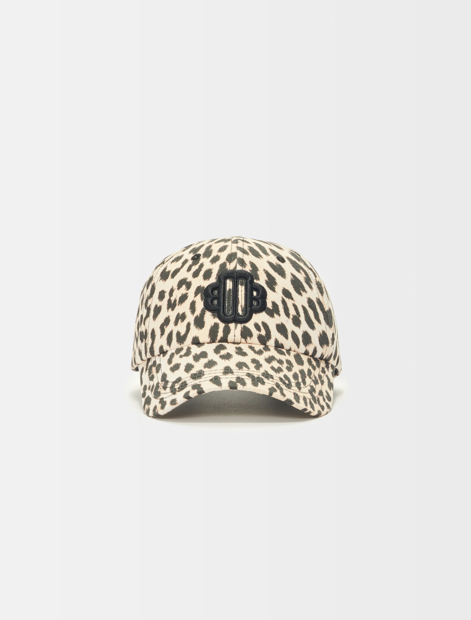 Clover leopard-print baseball hat