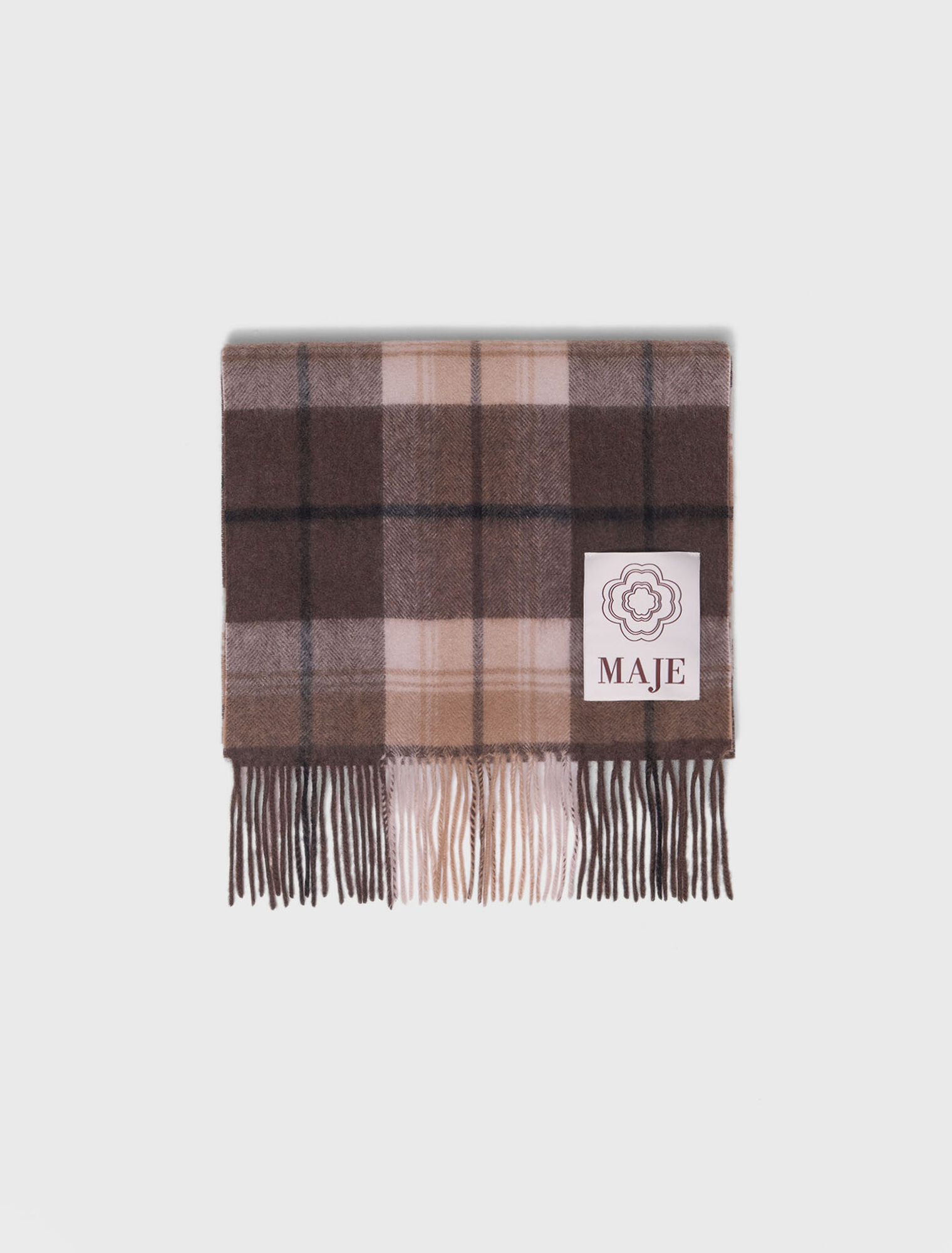 Wool check scarf Wool check scarf