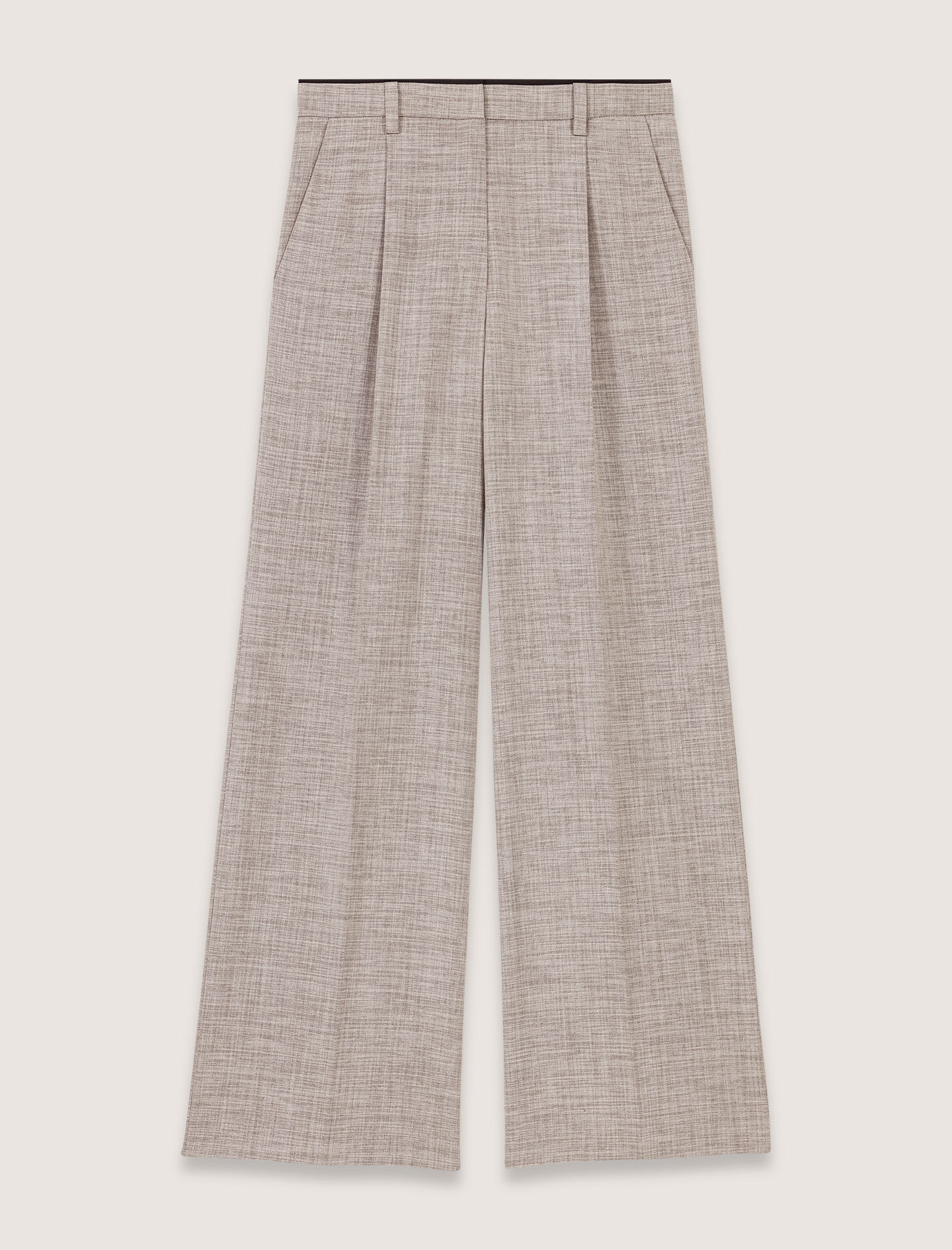 Straight-leg suit trousers Black / Gray For Women | Maje Straight-leg suit trousers Black / Gray For Women | Maje
