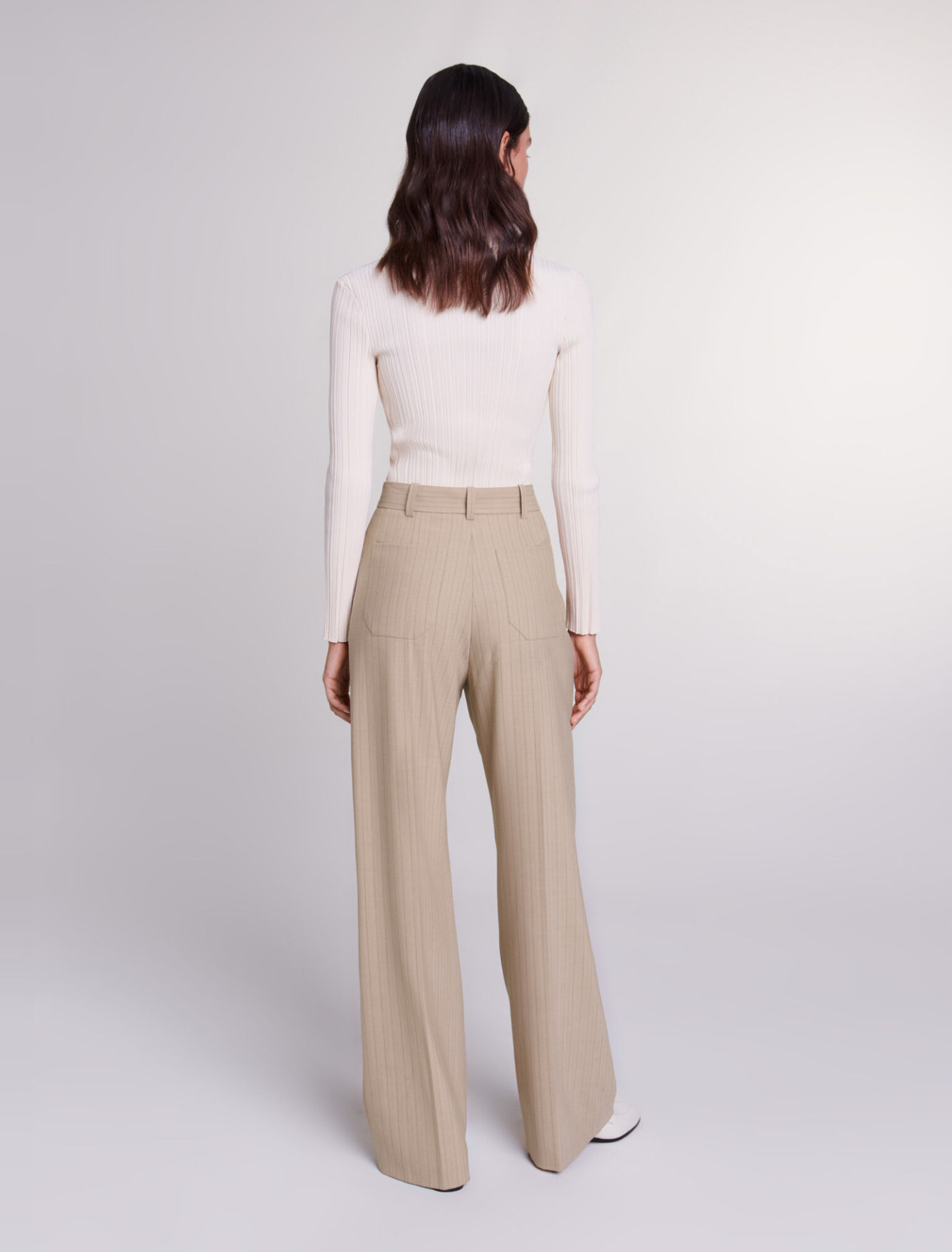 High-waisted trousers