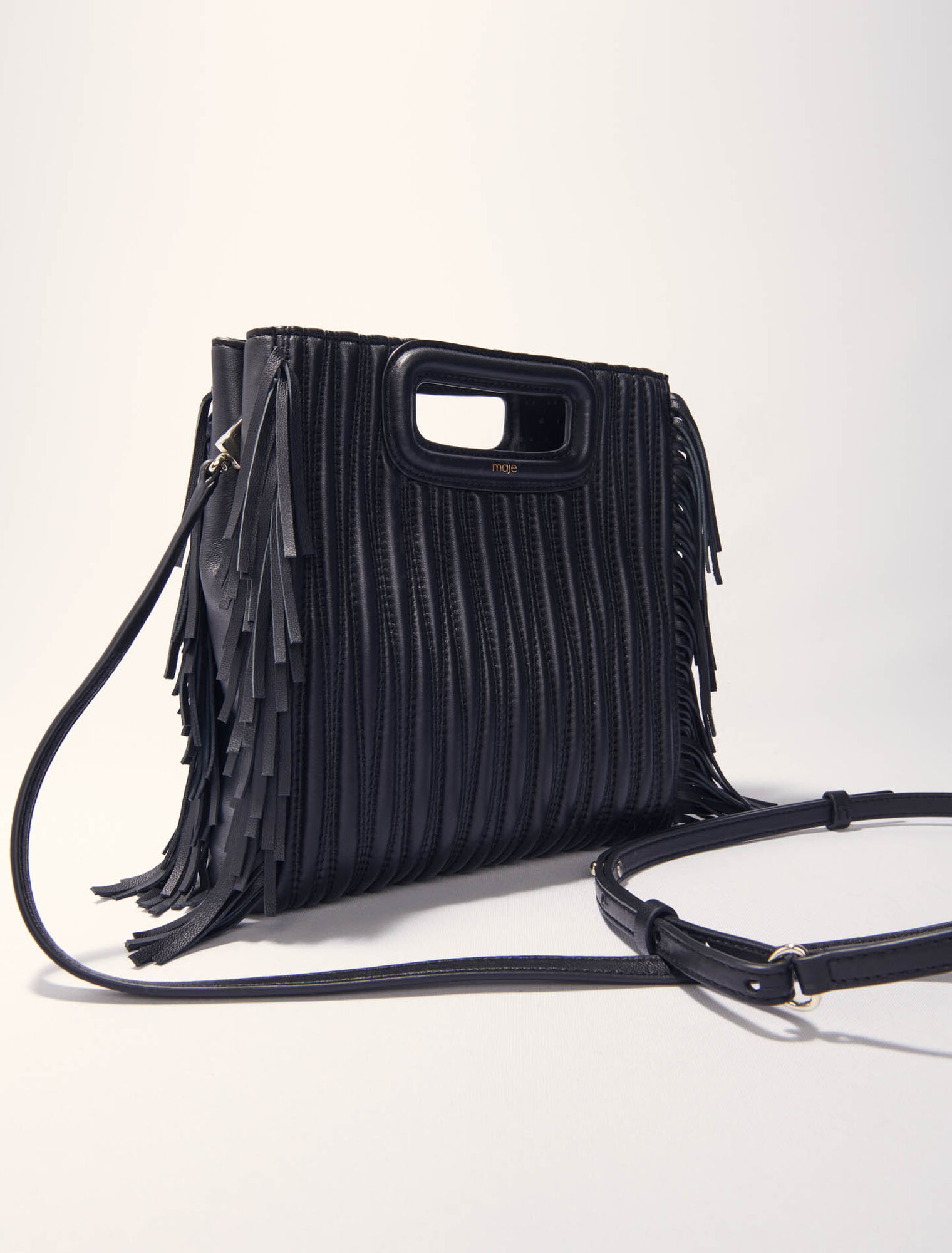 Quilted leather M bag