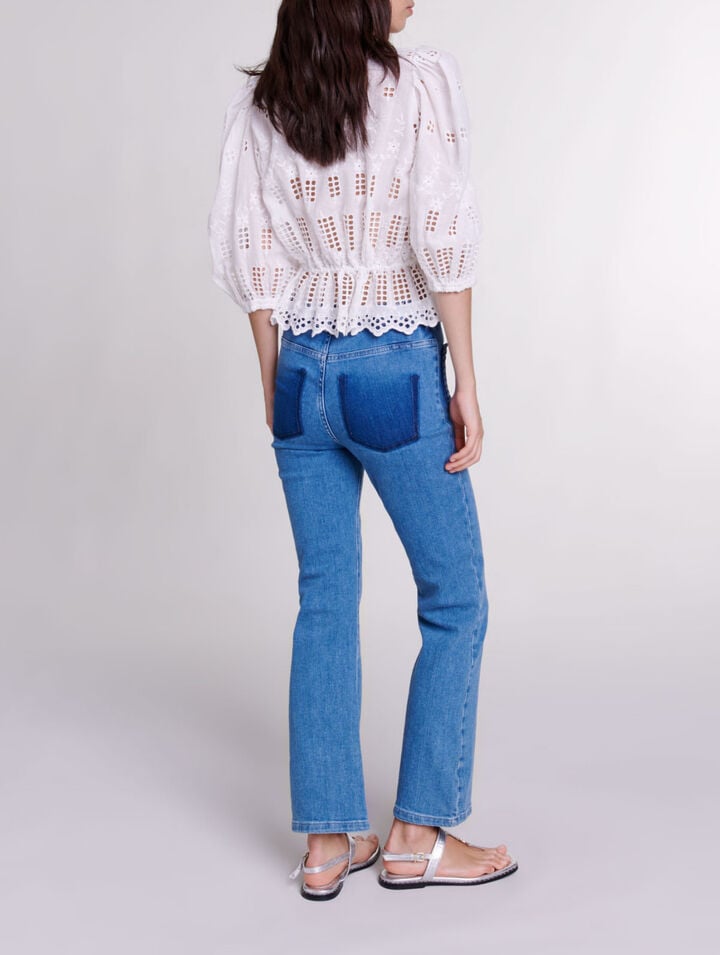 Mid-rise jeans