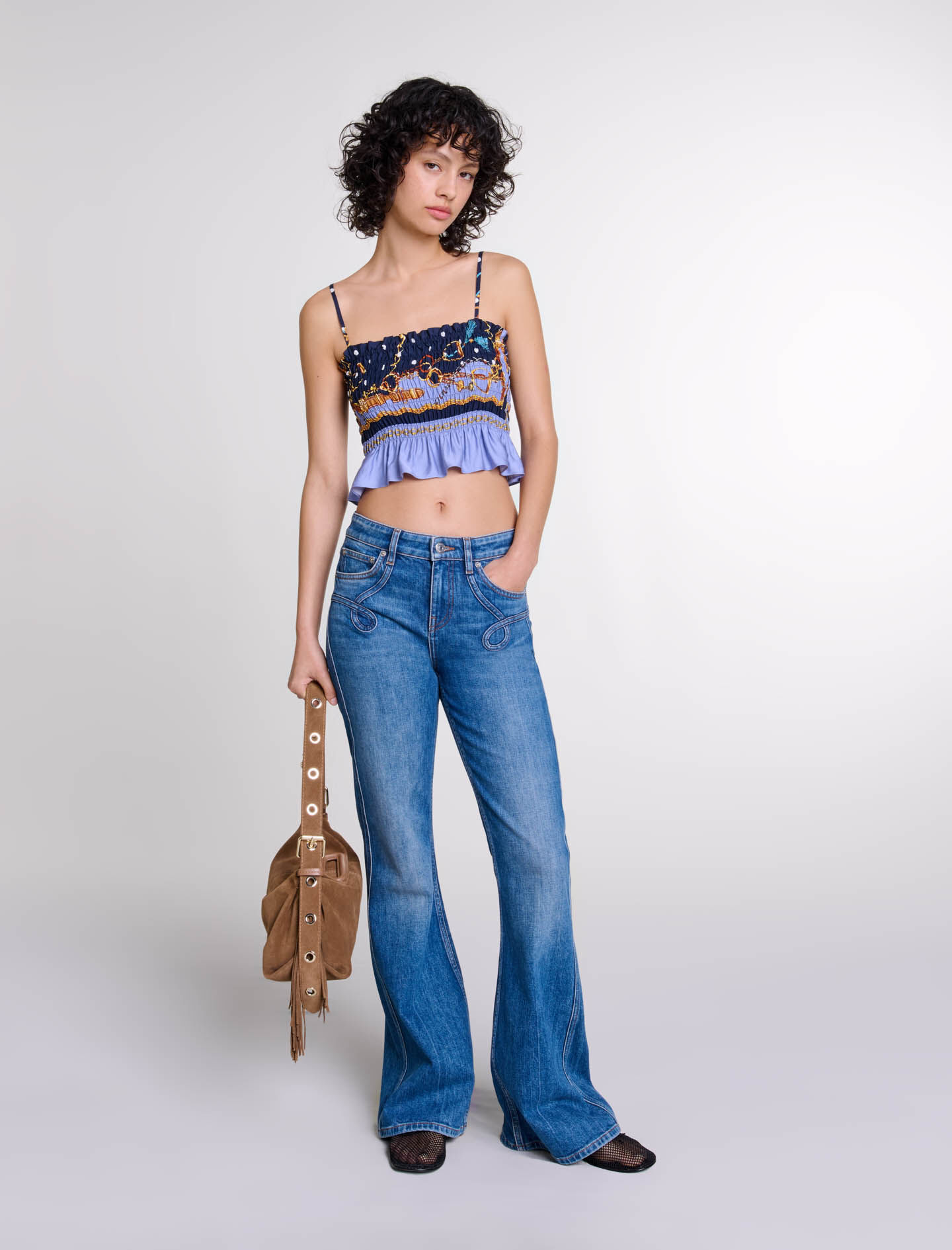 エムミーエメ エムエメ Strap flare volume onepiece Strap flare