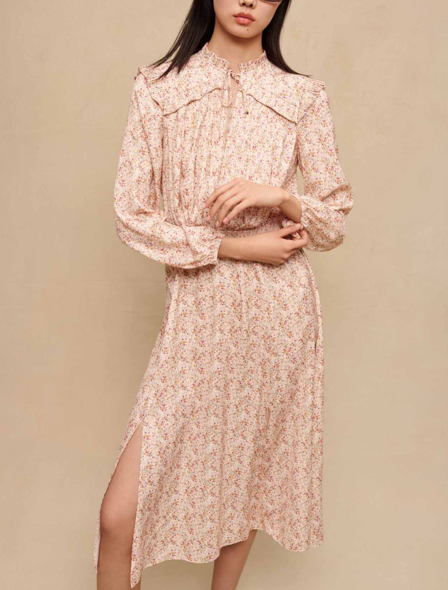 Long ruffled dress