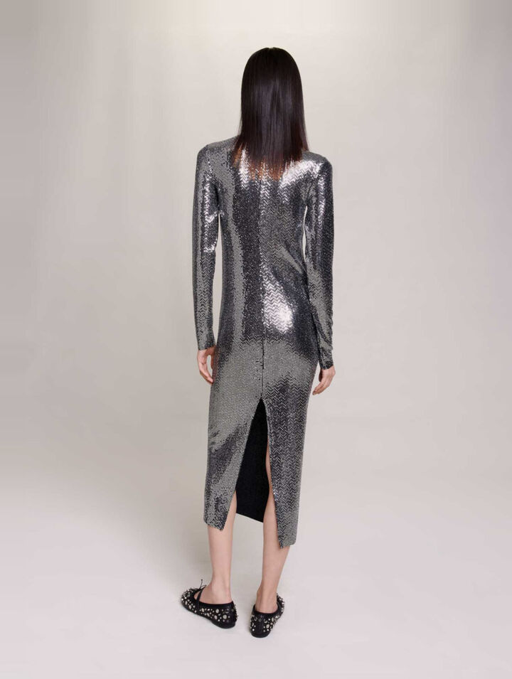 Glitter maxi dress
