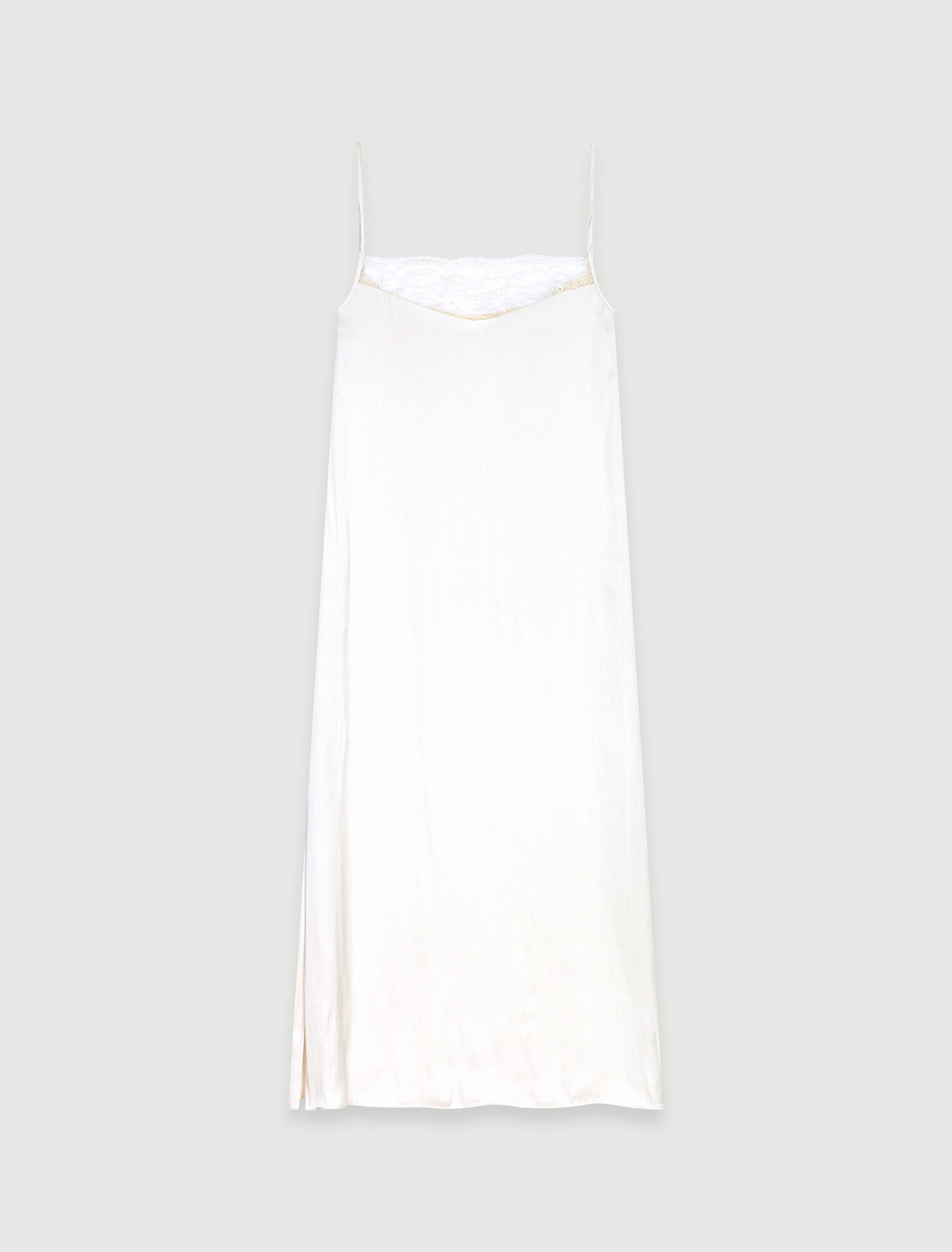 Long satin dress