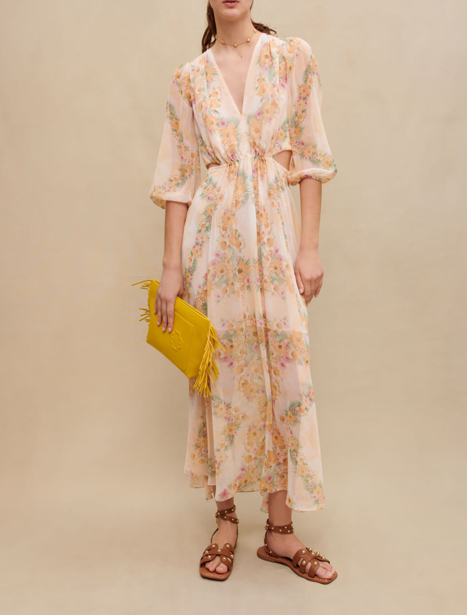 Openwork long dress
