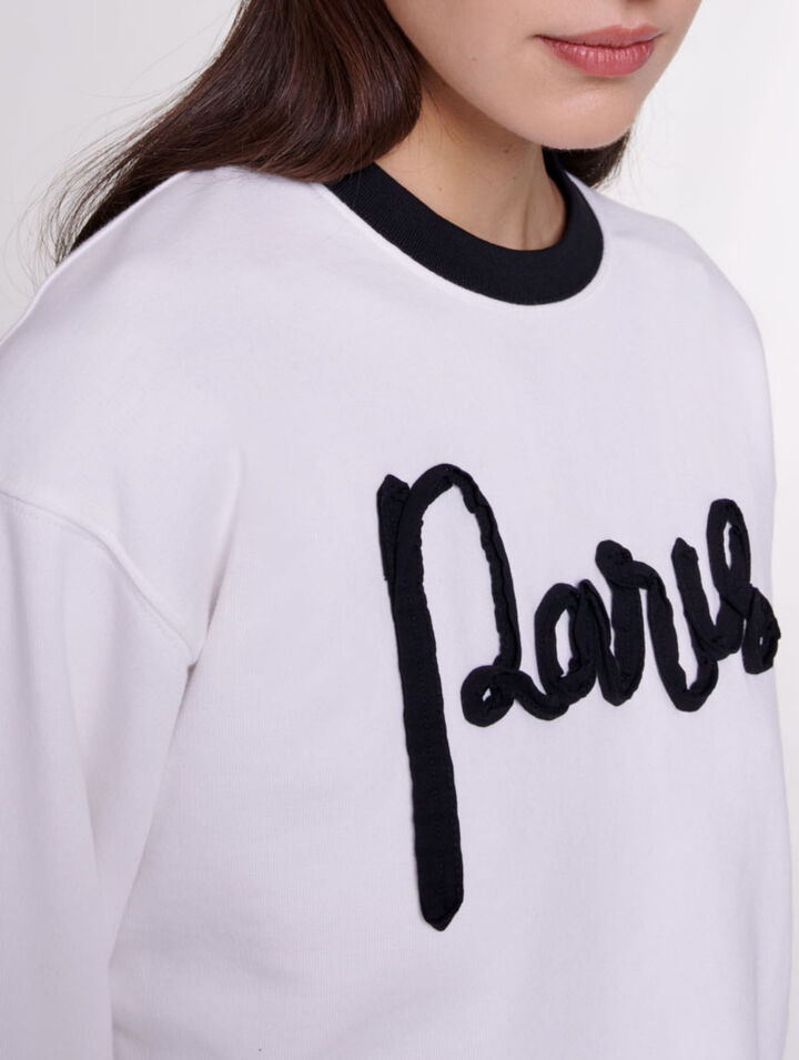 Cropped sweatshirt