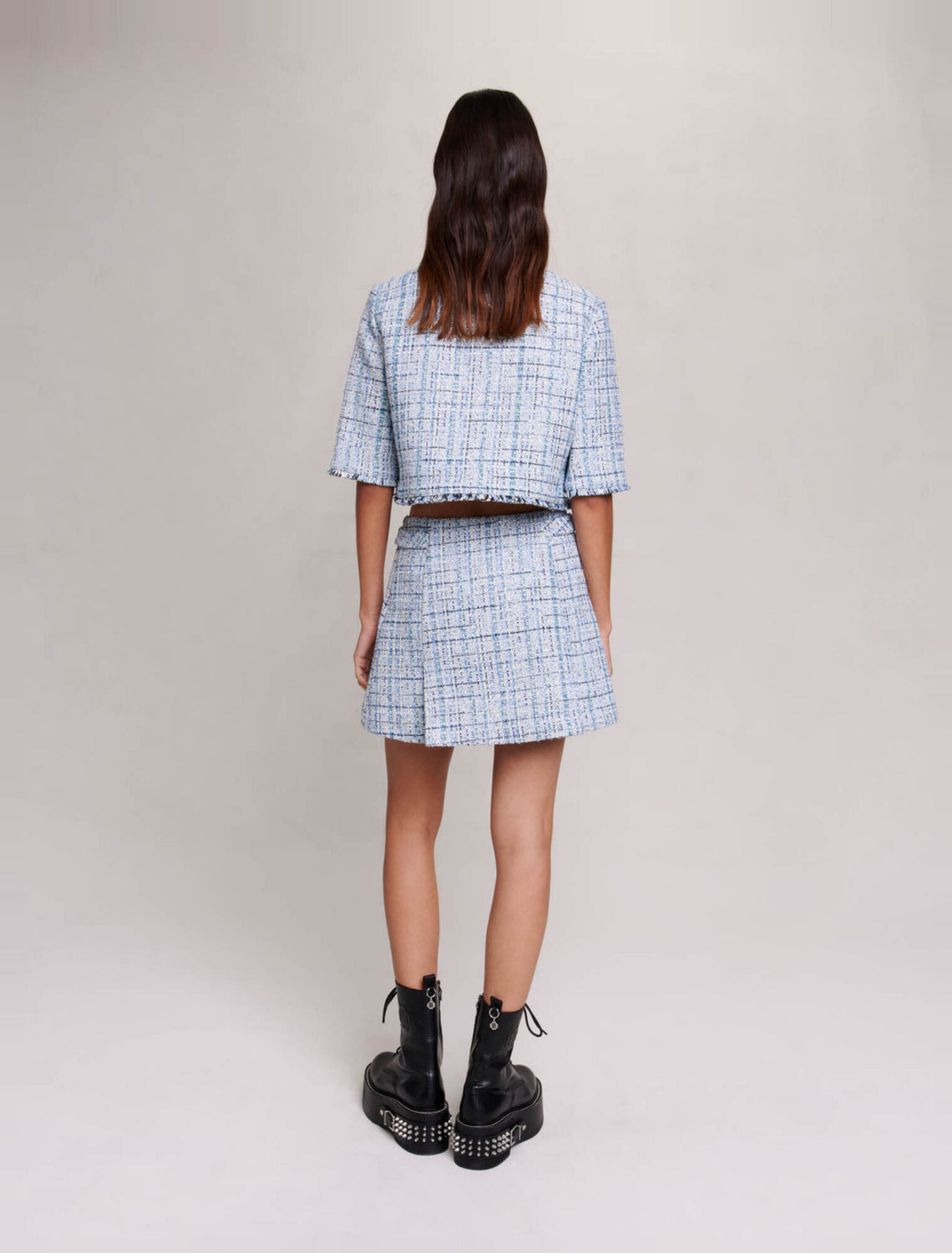 Short pleated skirt