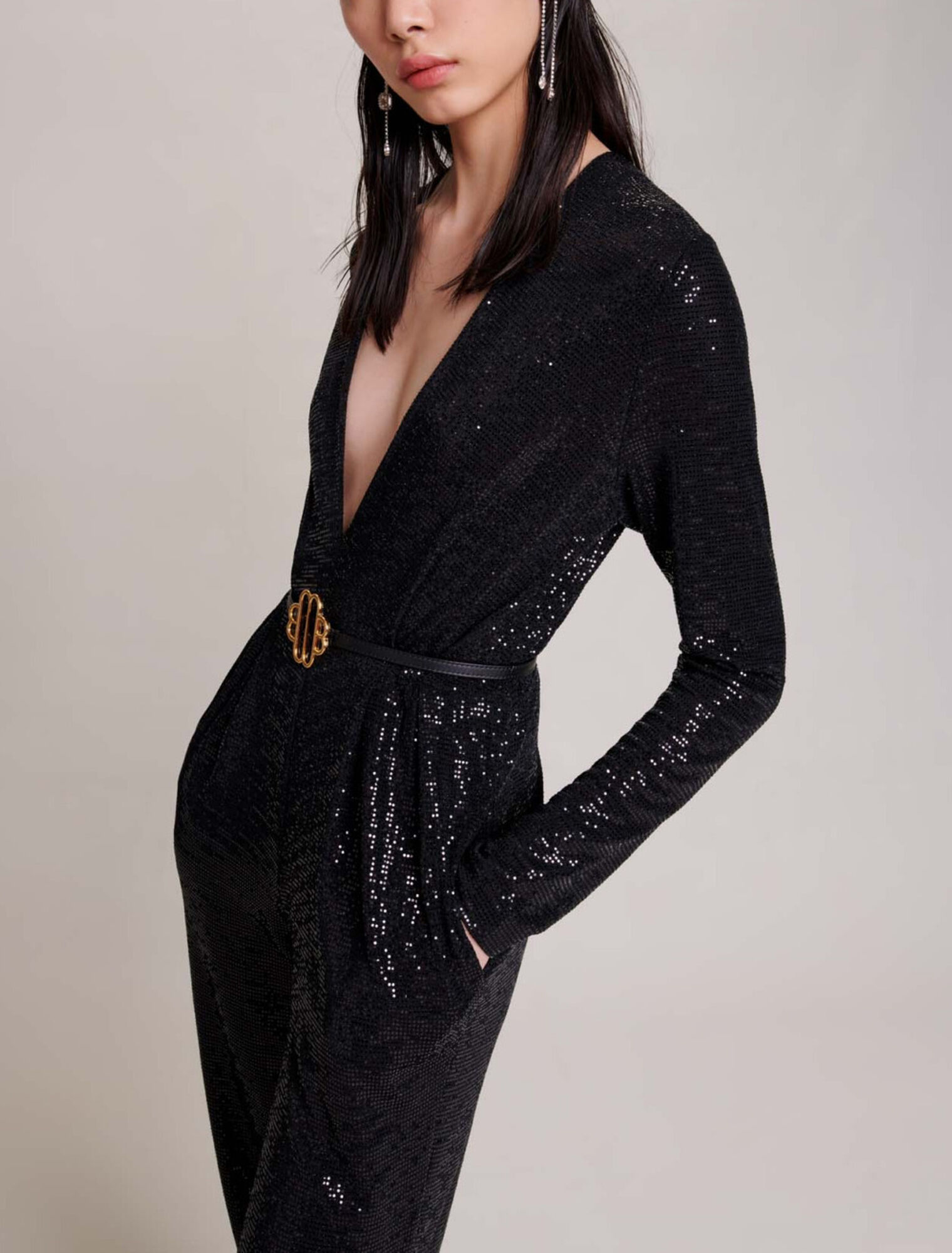 Jumpsuit with sequins