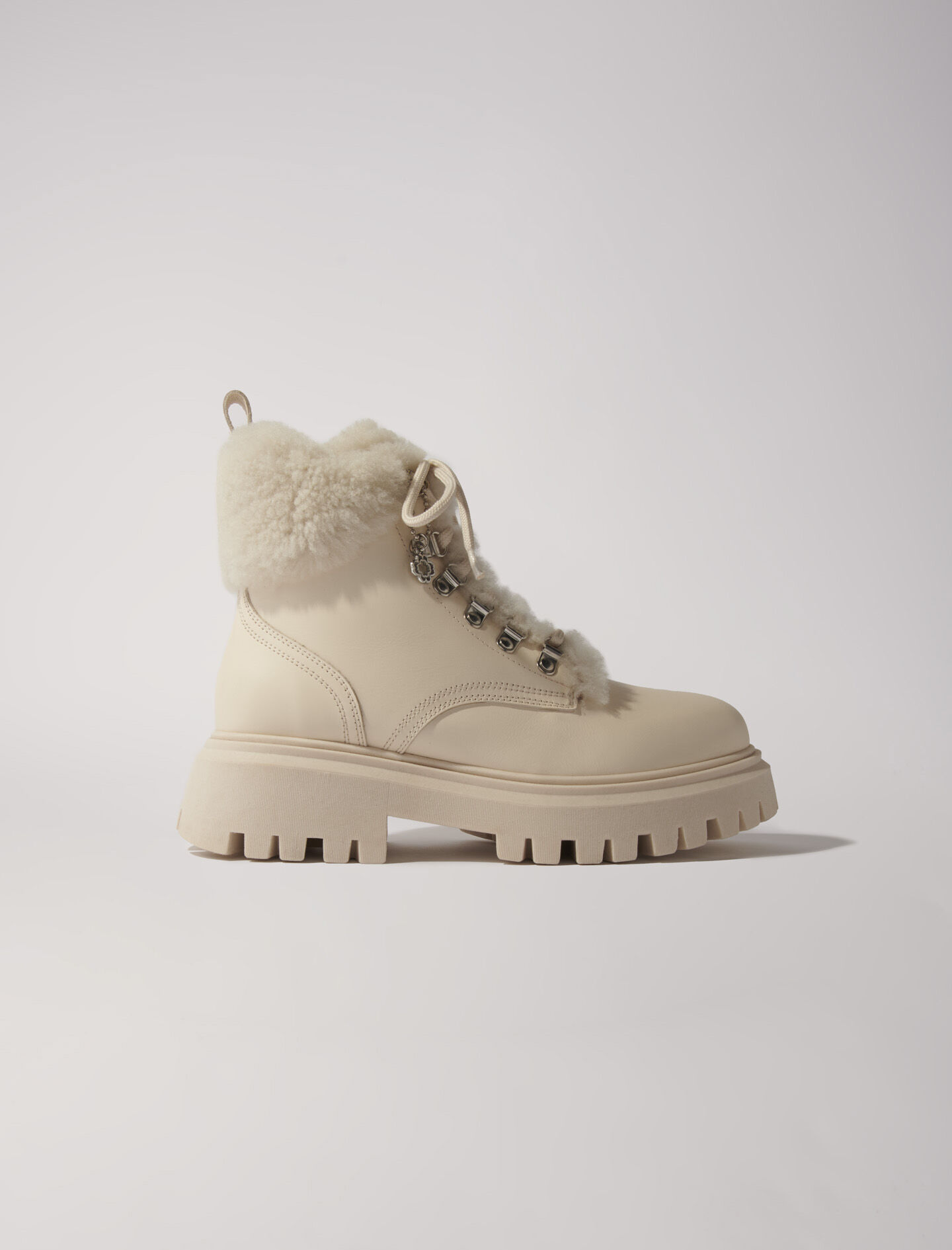 Cream fur boots new arrivals