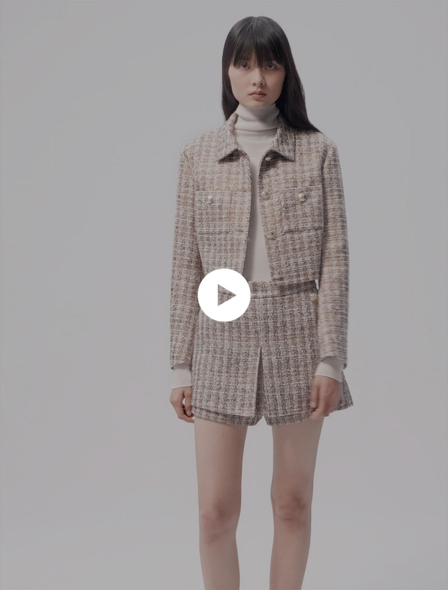 Short tweed jacket