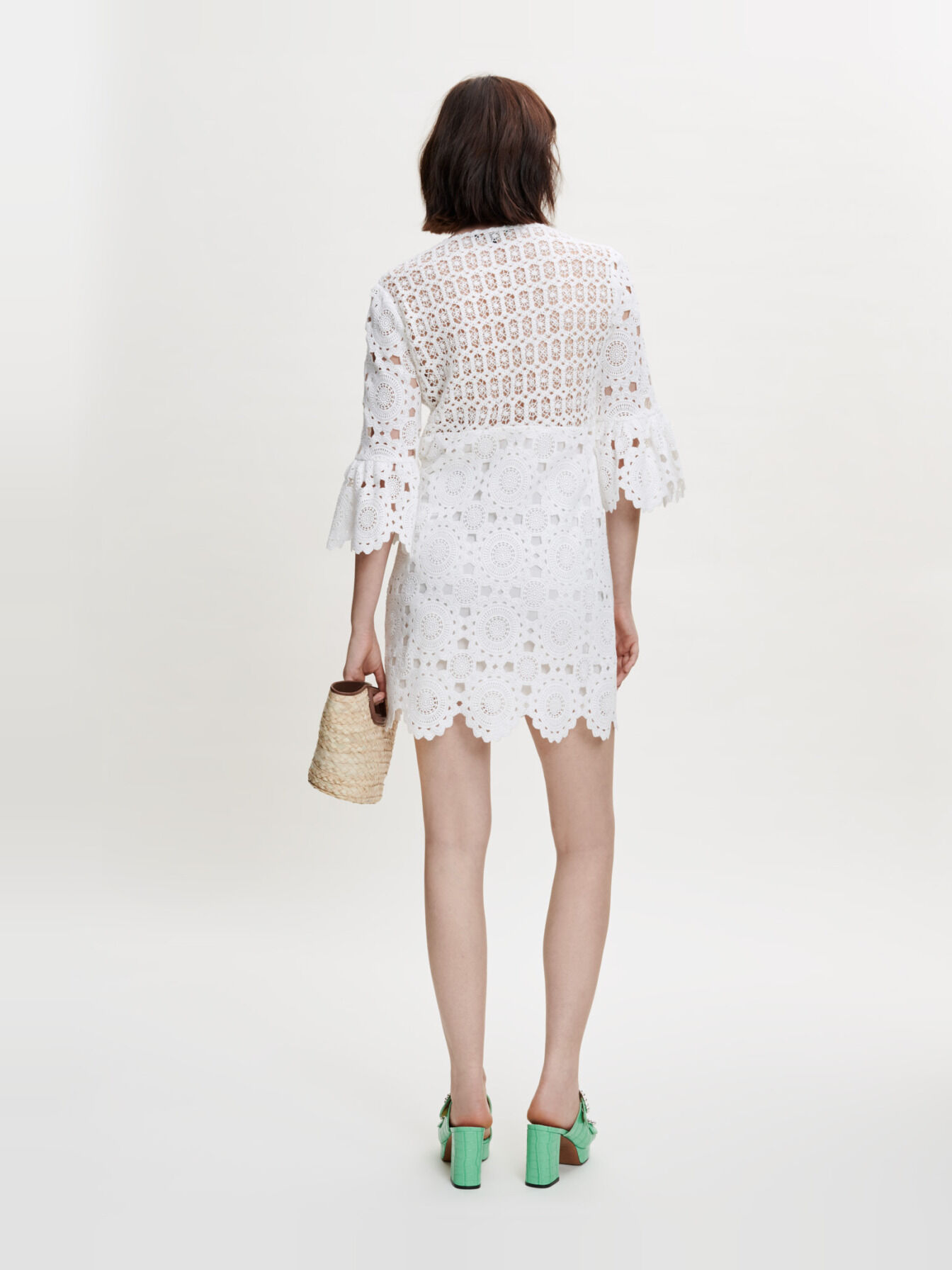 Straight guipure dress