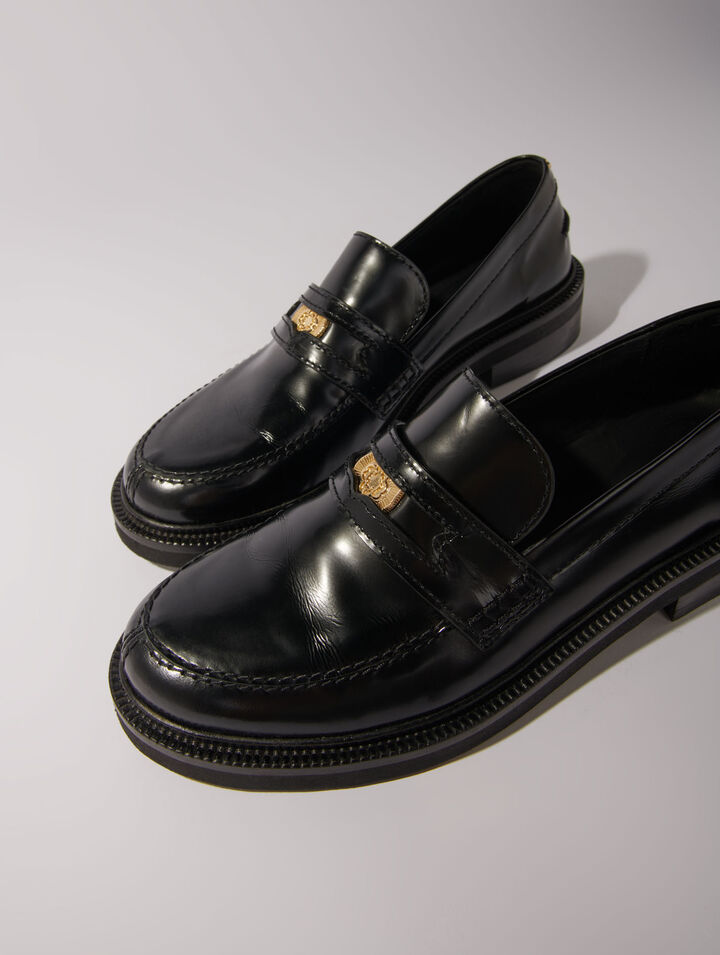 Leather loafers