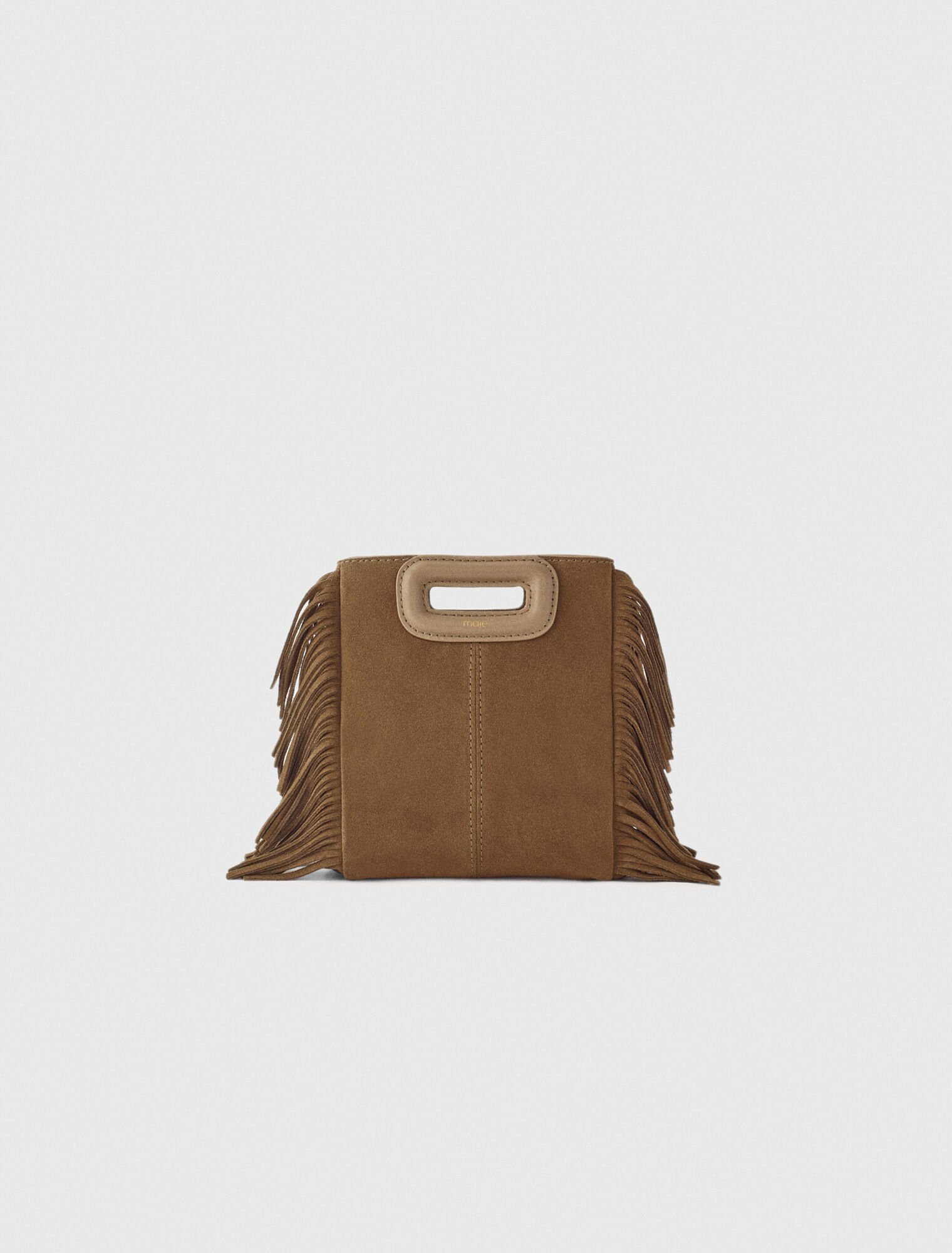 M mini bag in suede leather