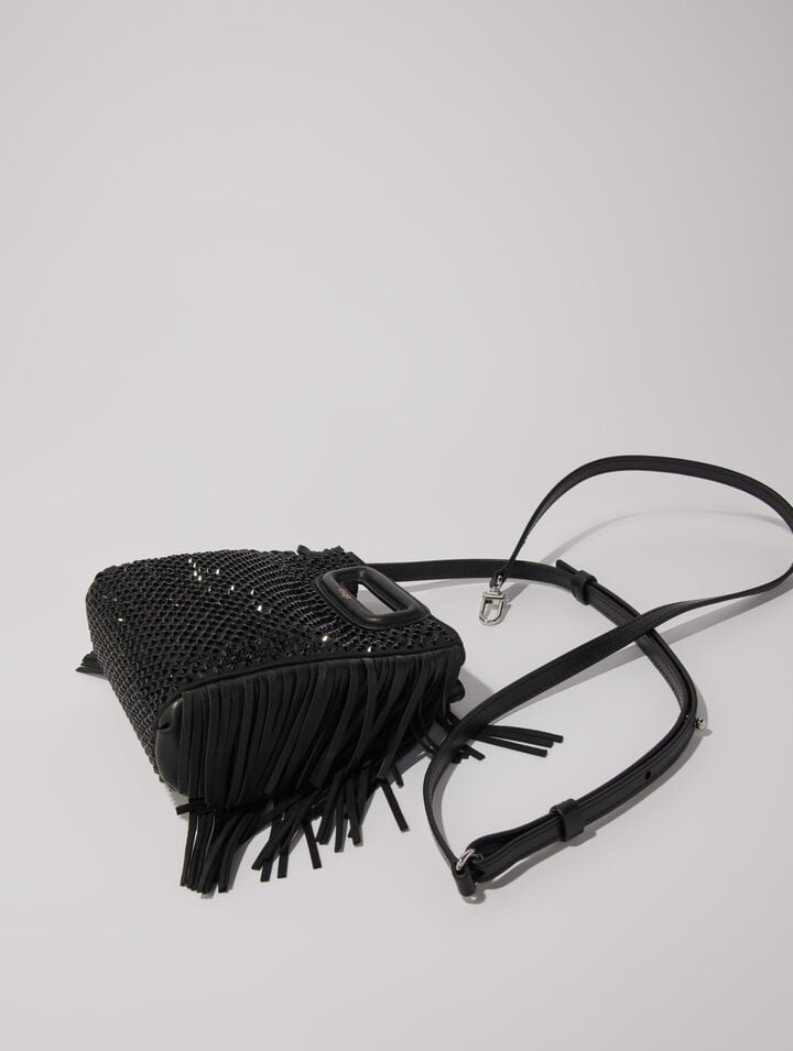 M mini rhinestone bag