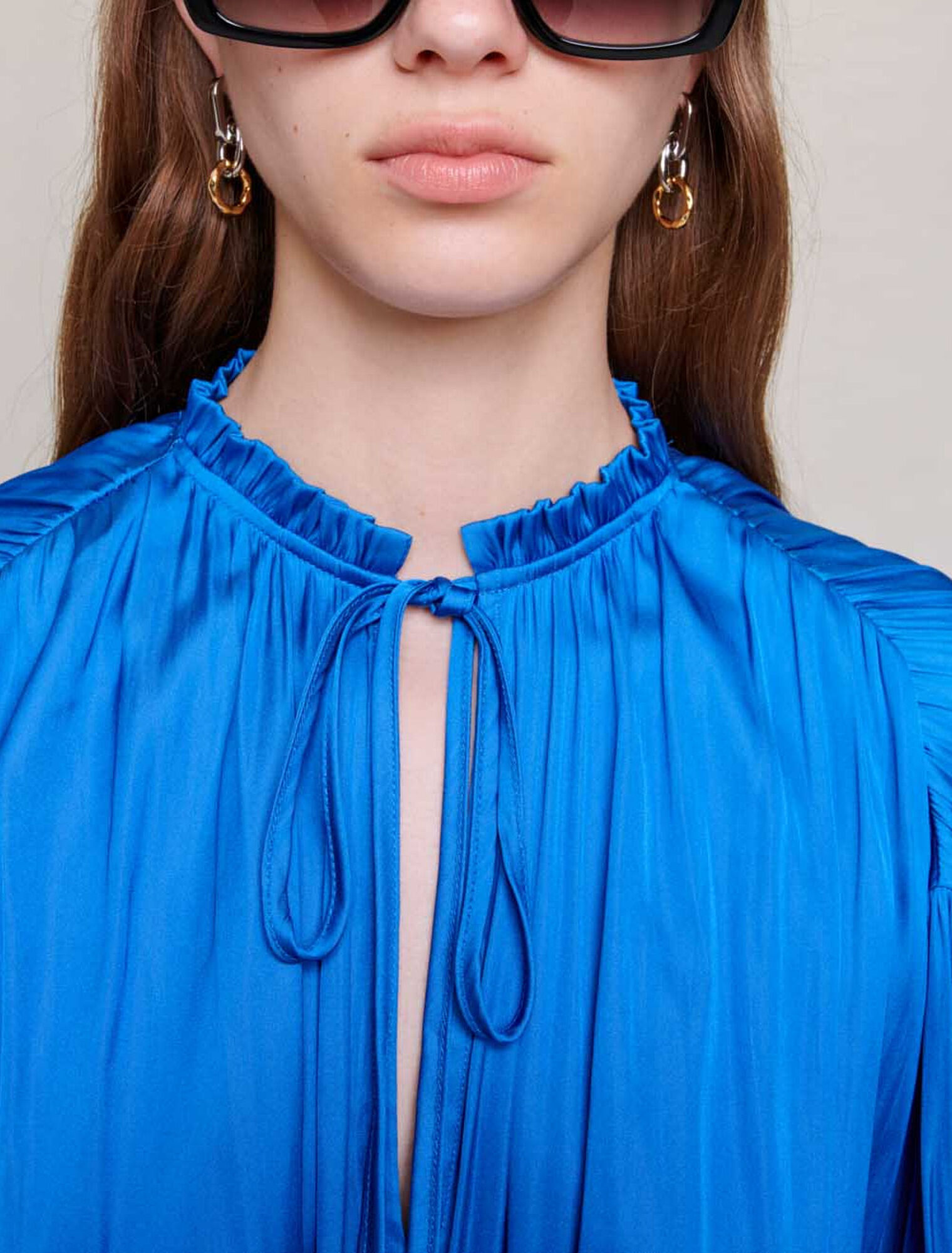 Blue smocked dress