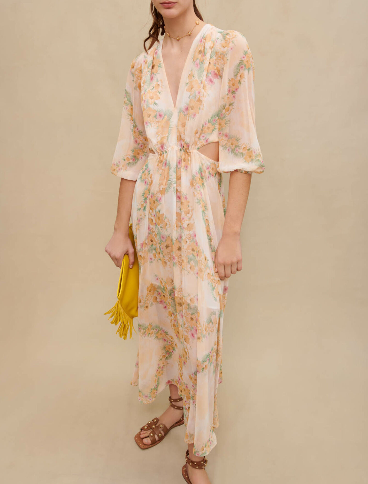 Openwork long dress