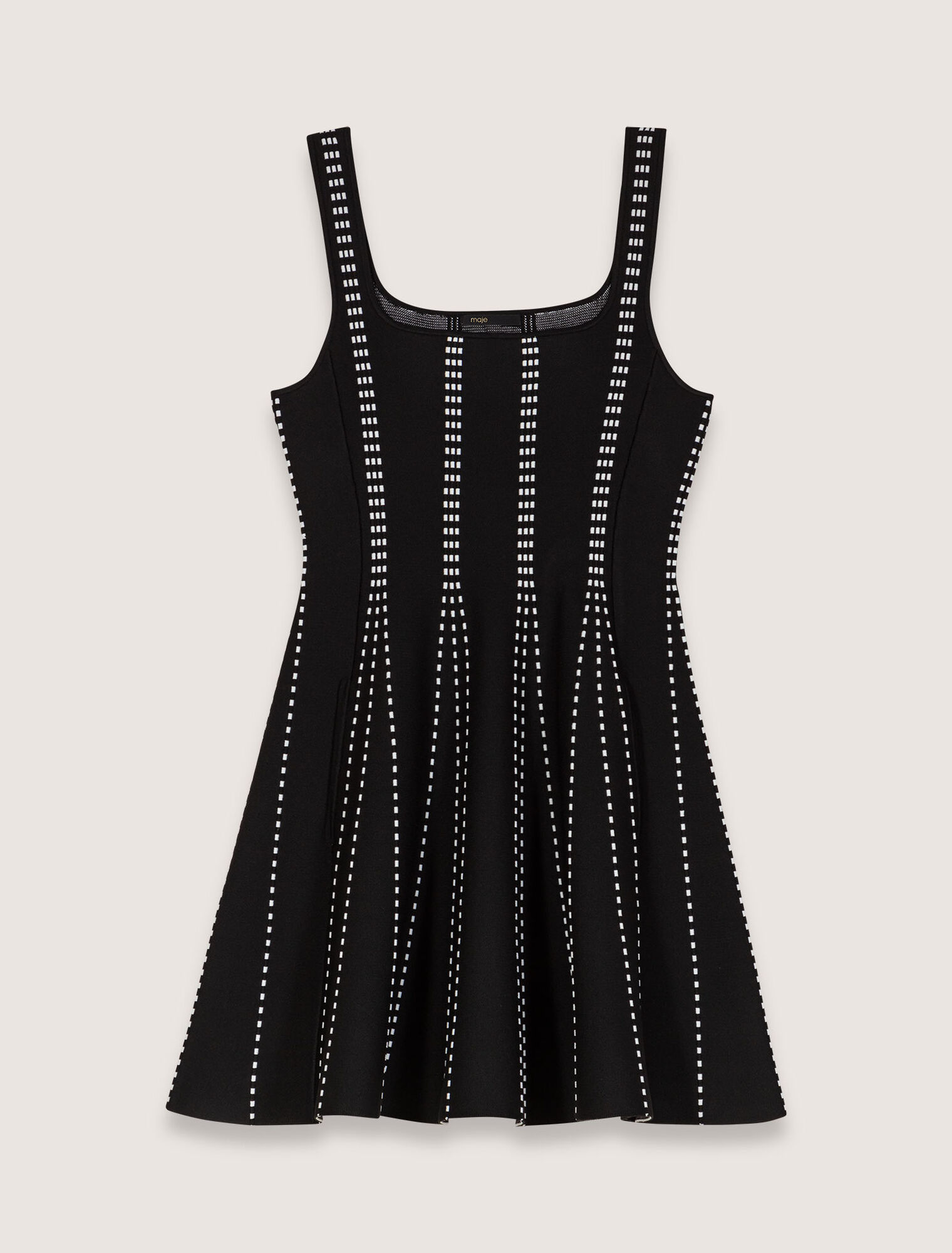 Mini jacquard knit dress