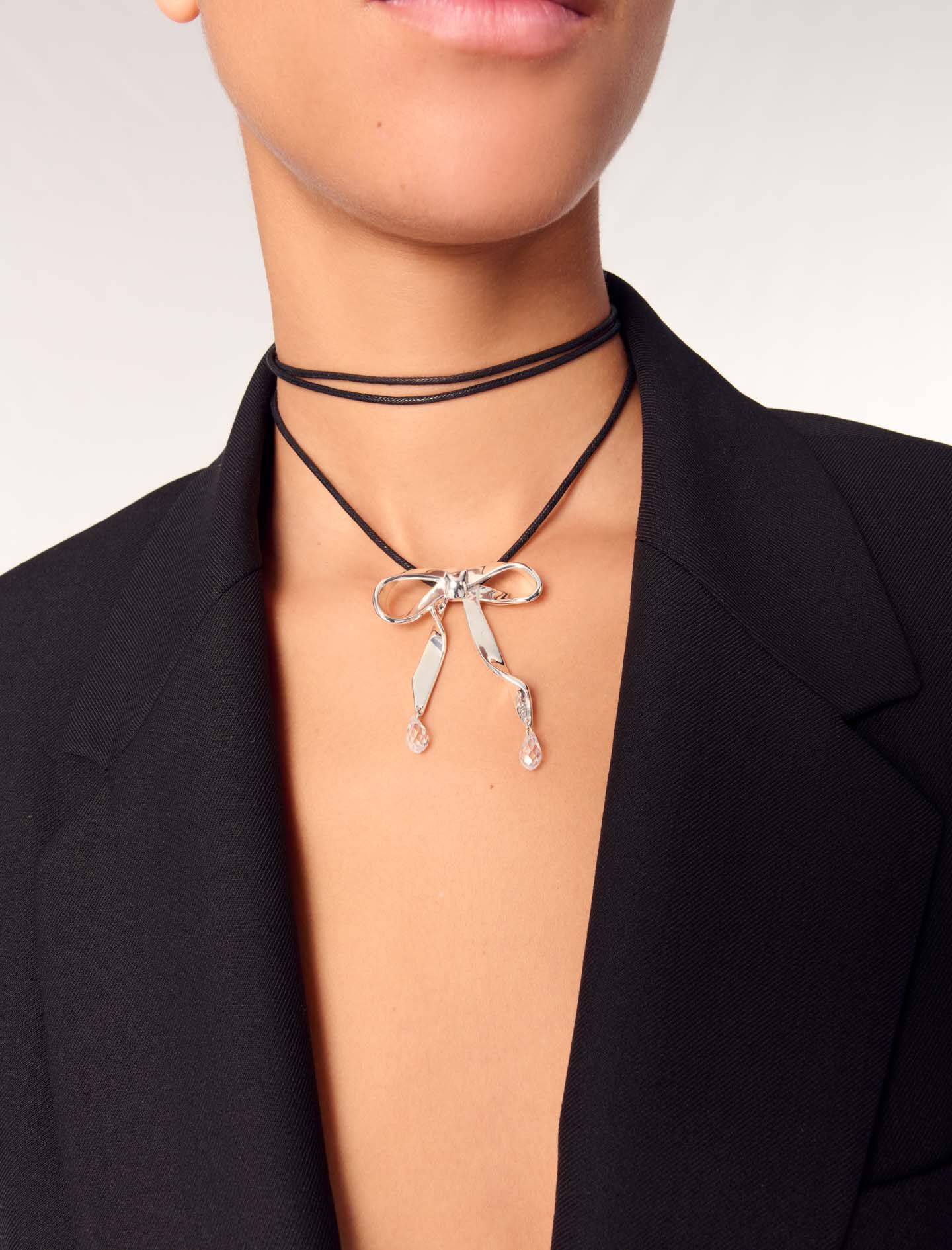 【Monday Edition】FRENCH BOW TWO WAY NECKLACE 韓国 French Bow Two Way Necklace - MONDAY EDITION