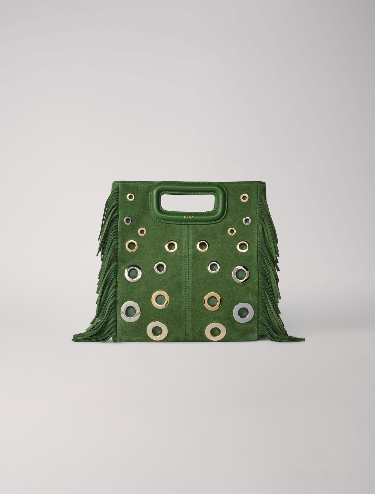 M bag in suede leather