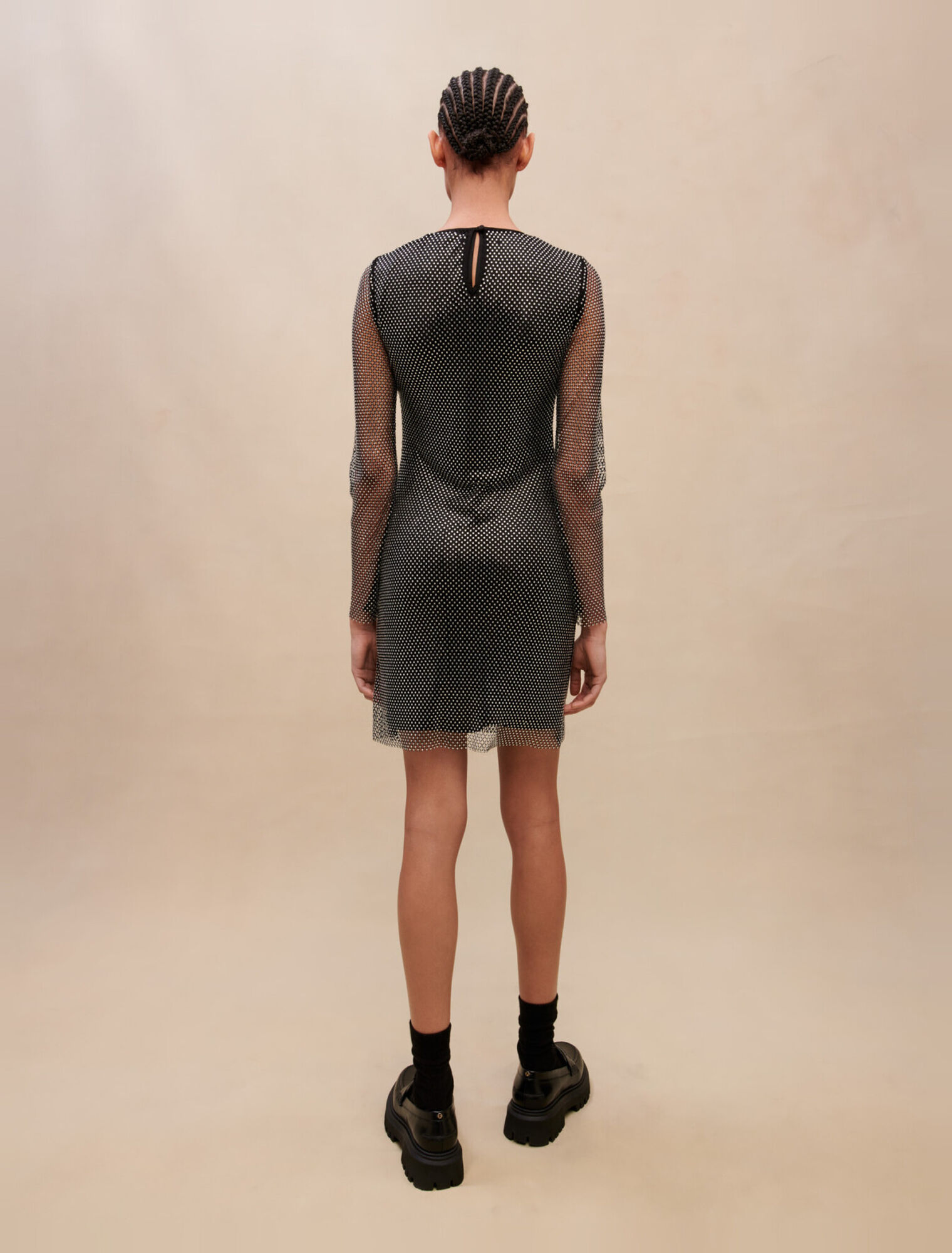 Short diamanté dress
