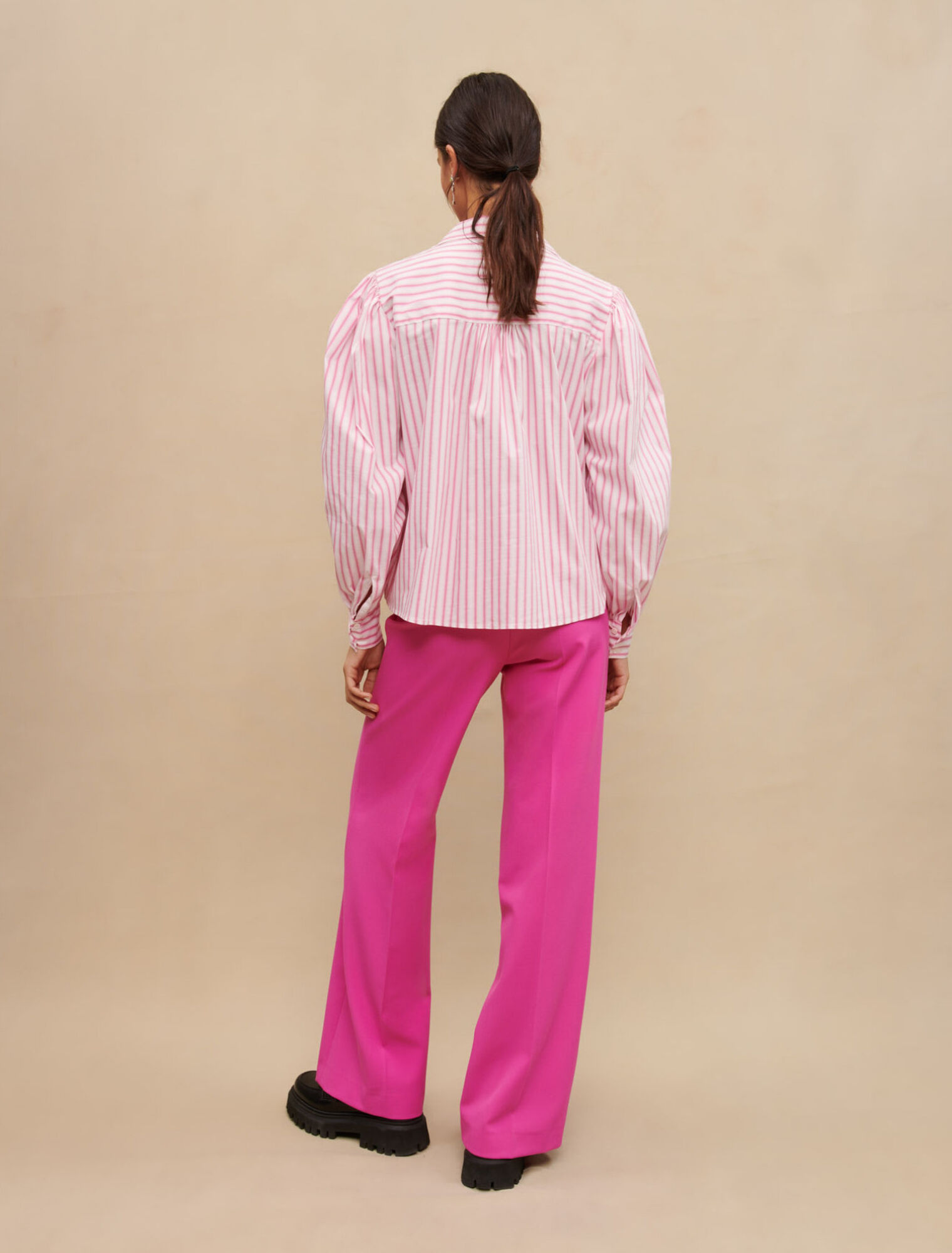 Voluminous striped shirt