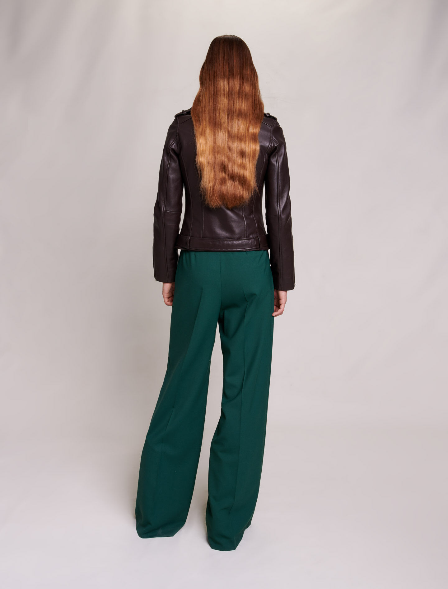 Leather jacket Brown For Women | Maje Leather jacket Brown For Women | Maje