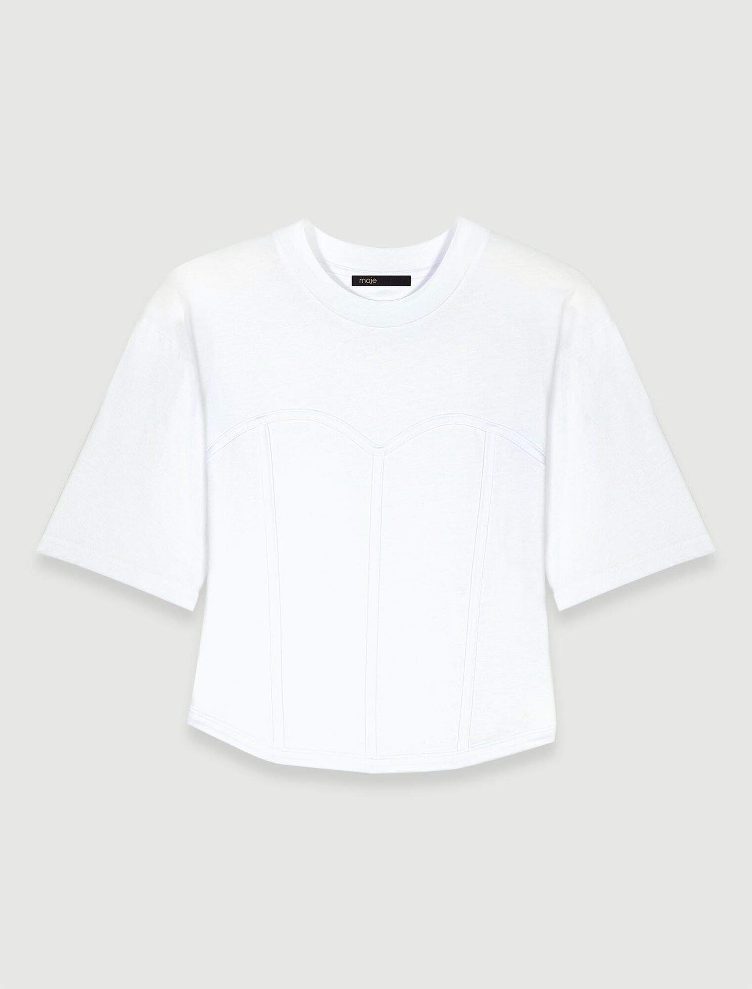 Corset-effect T-shirt