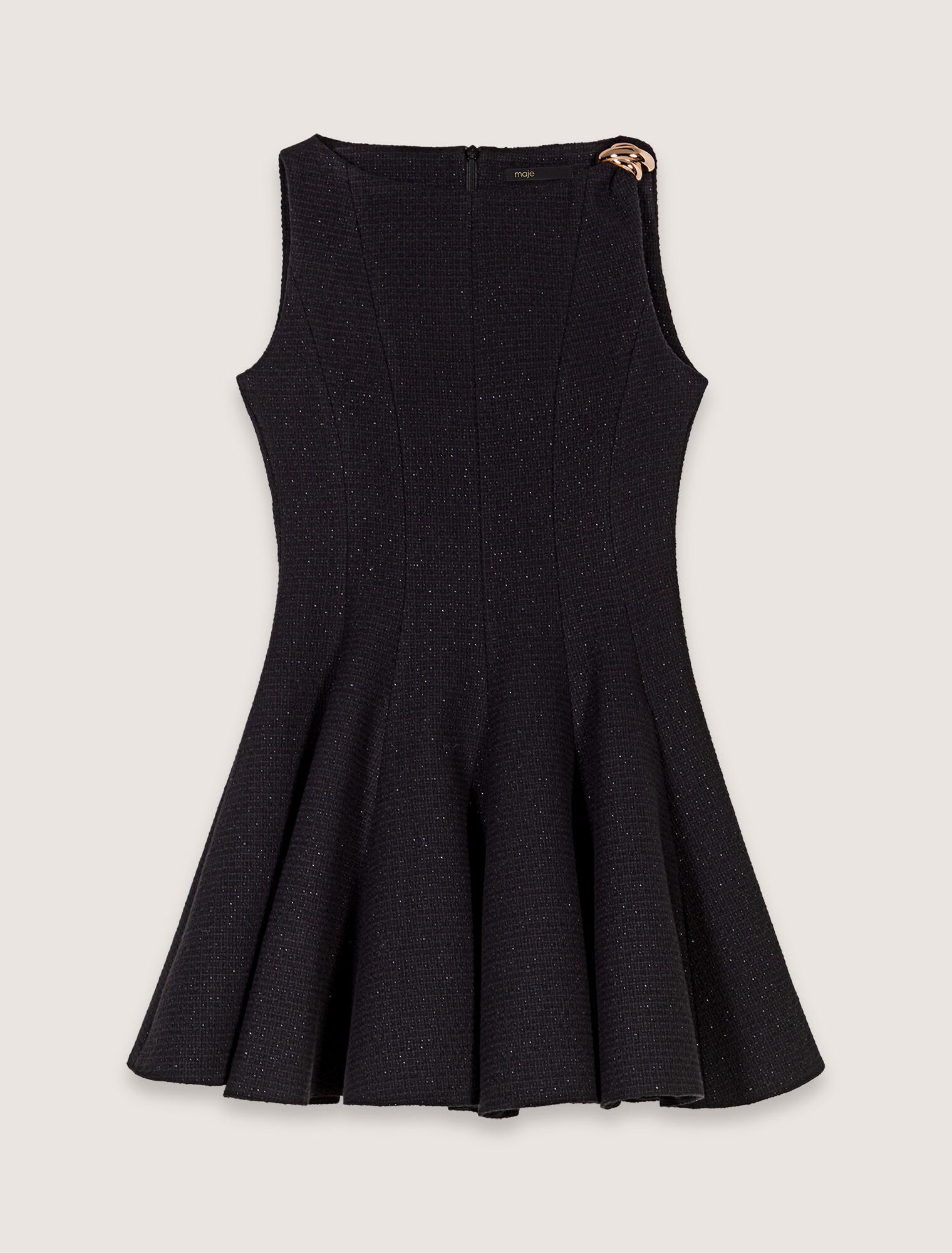 Mini flared tweed dress