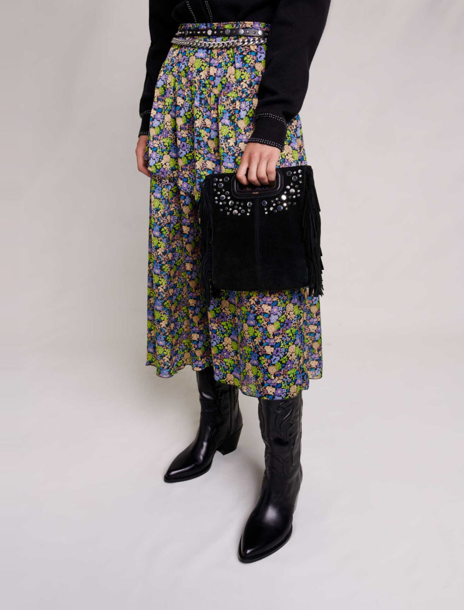 Long floral skirt