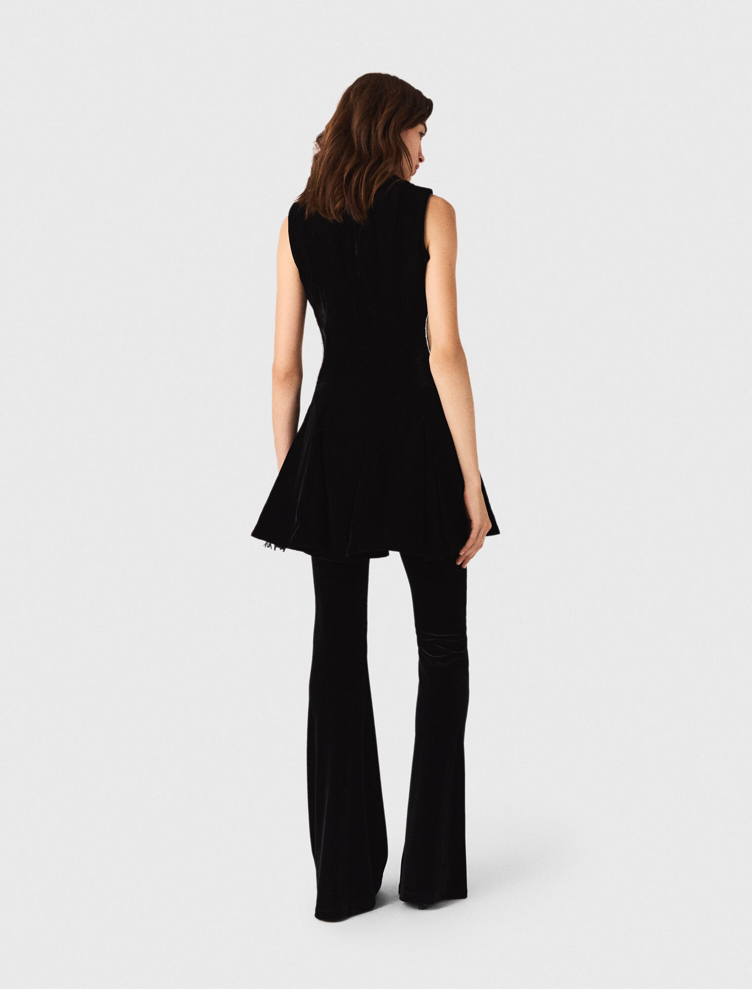Short velvet dress