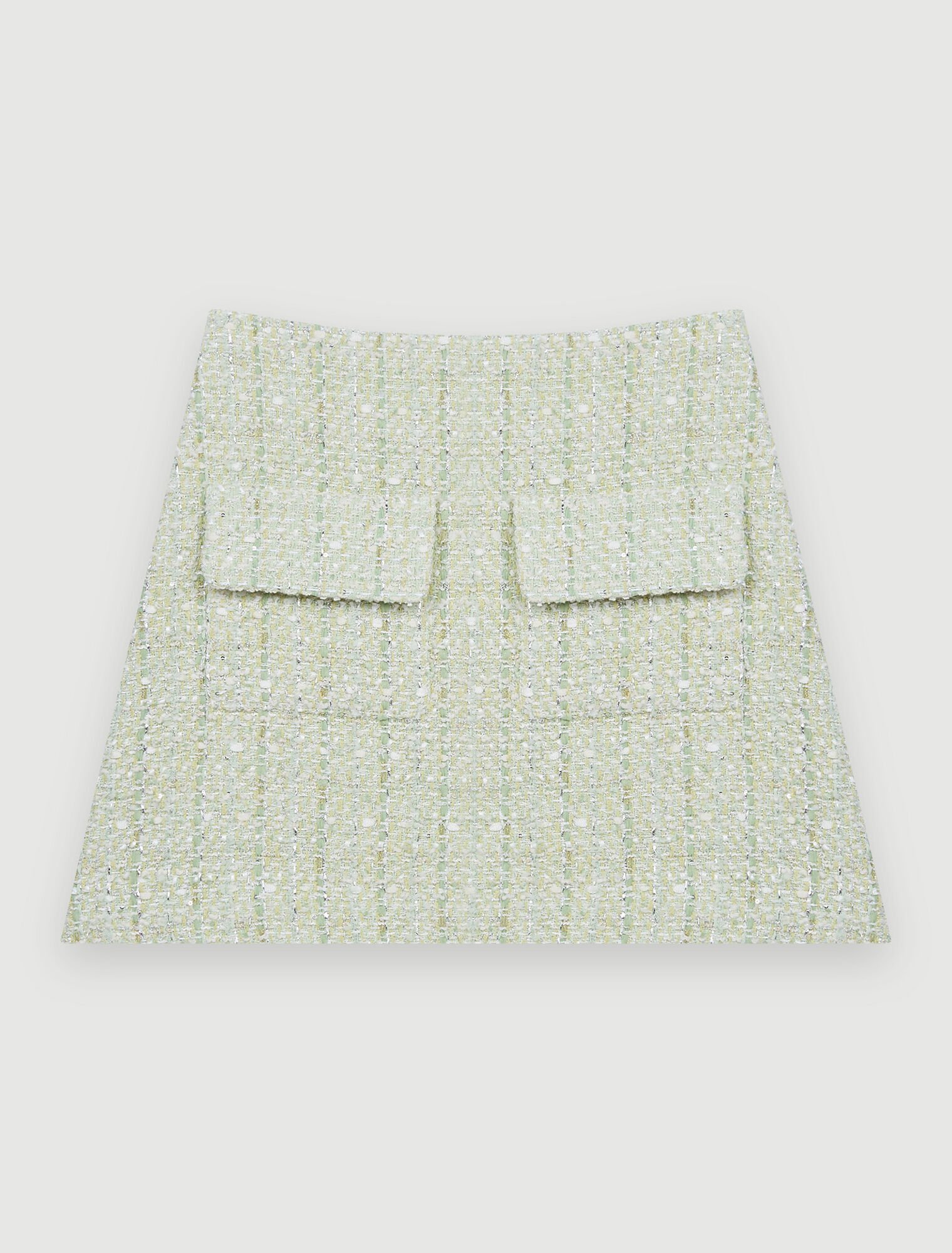 Shiny tweed skirt